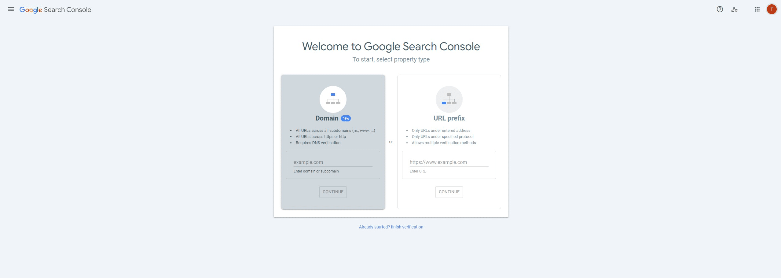 If necessary, change the Google account