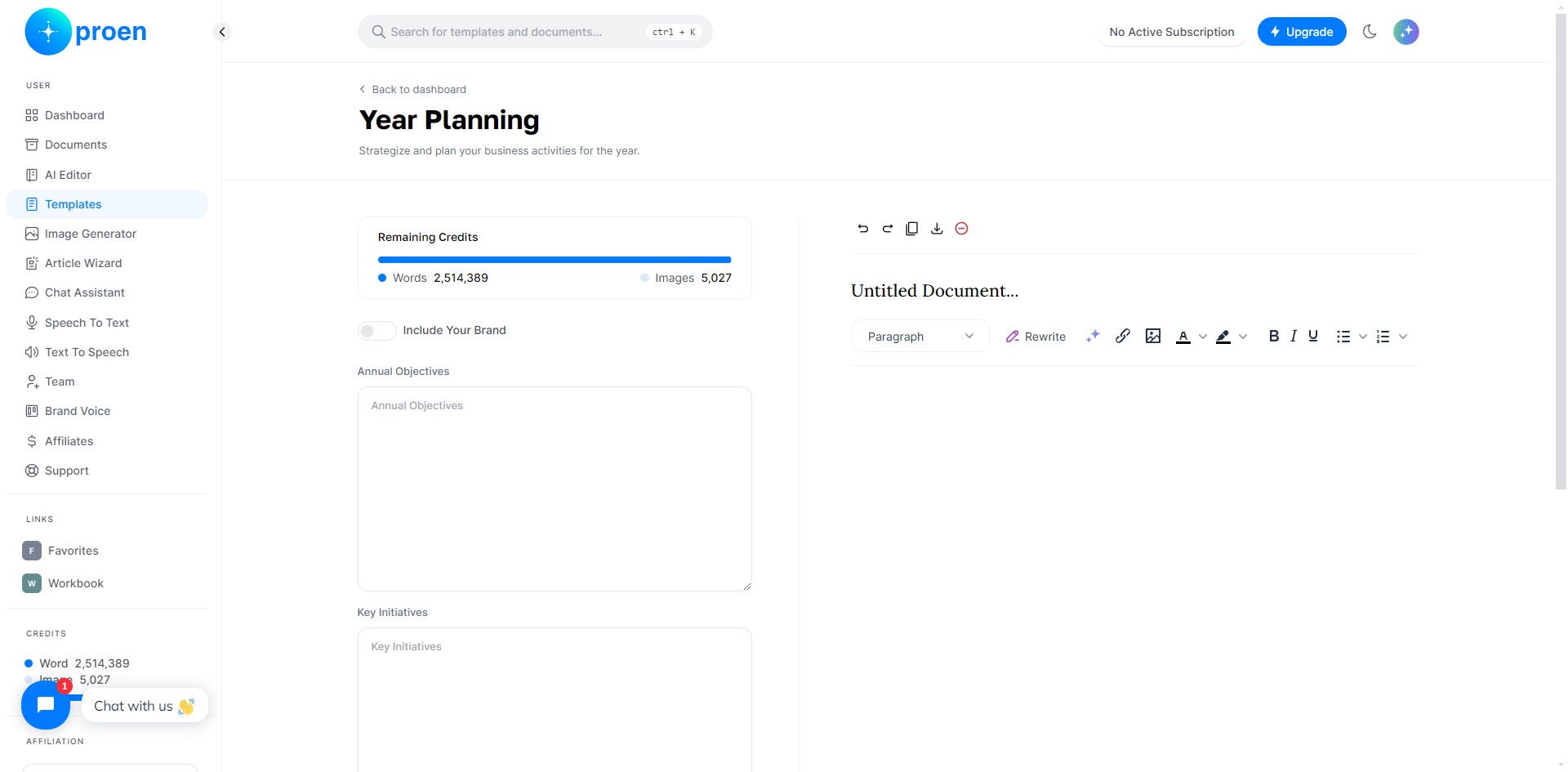 **Optional**: toggle ON "Include Your Brand"