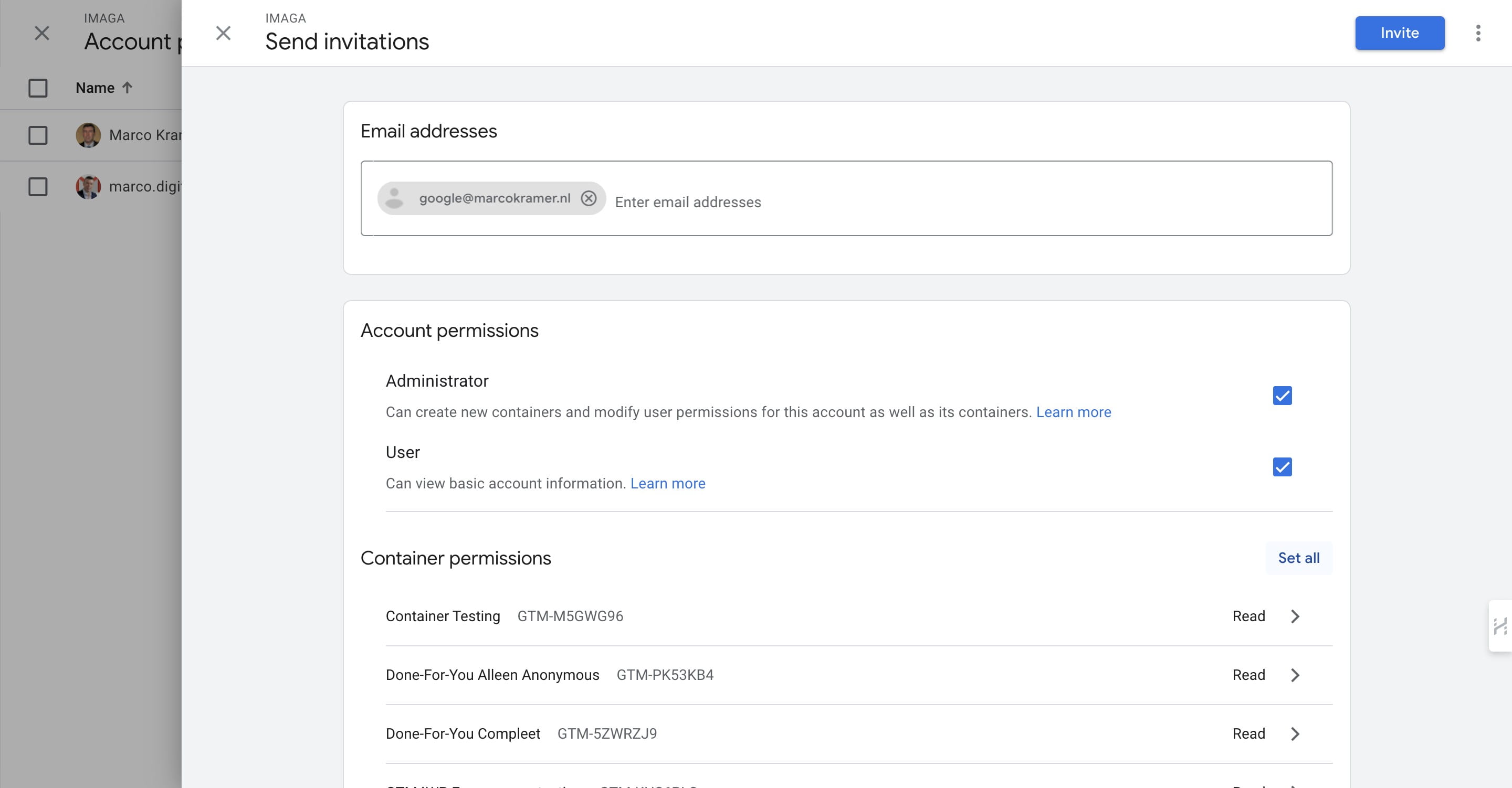 Click on "Set all" to set all Read/Write permissions