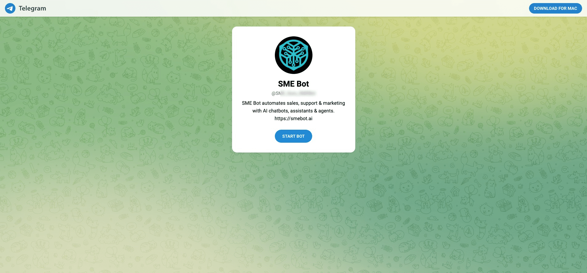 Click "Start Bot"