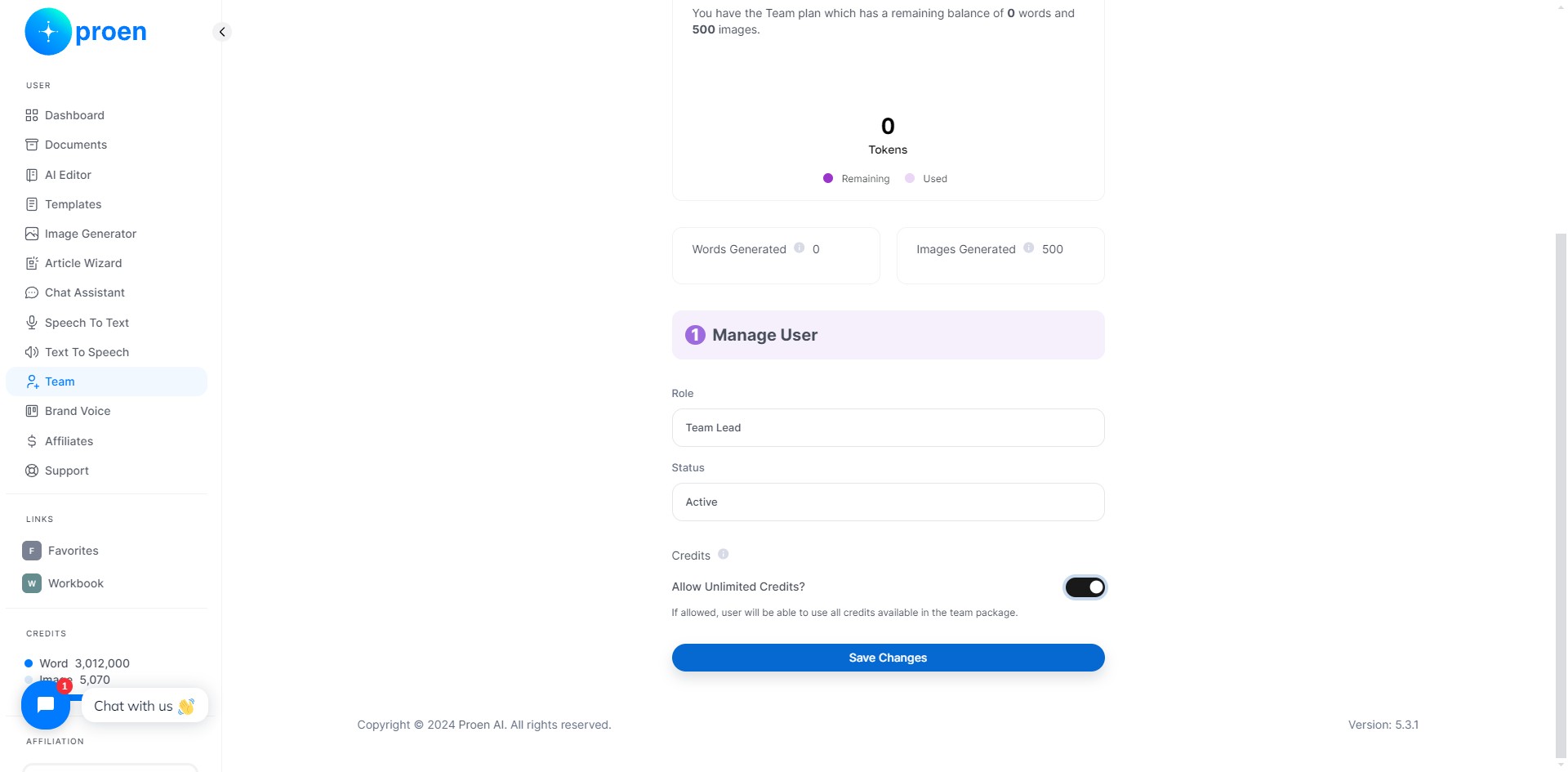 Click on "Save Changes"