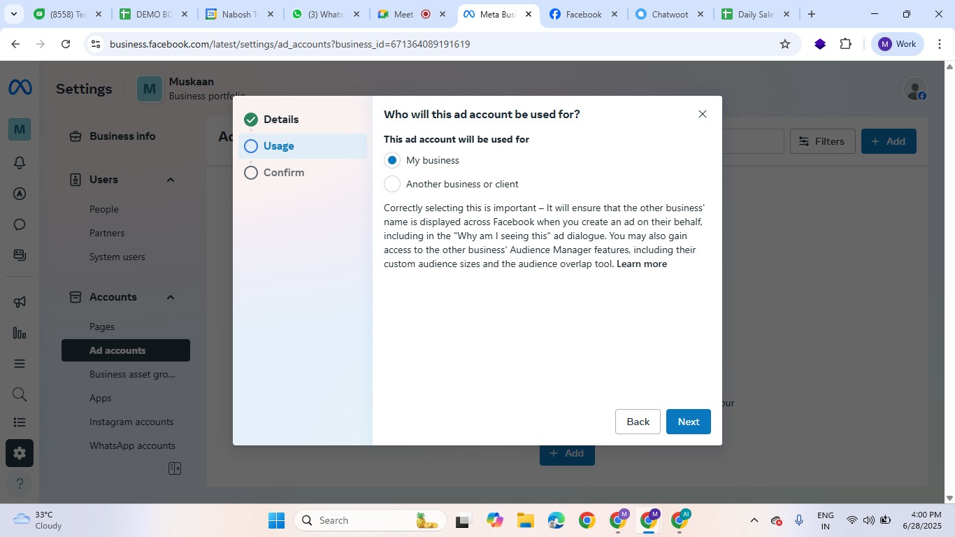 Please enter the required information in the designated fields, and then click "Next" to continue.