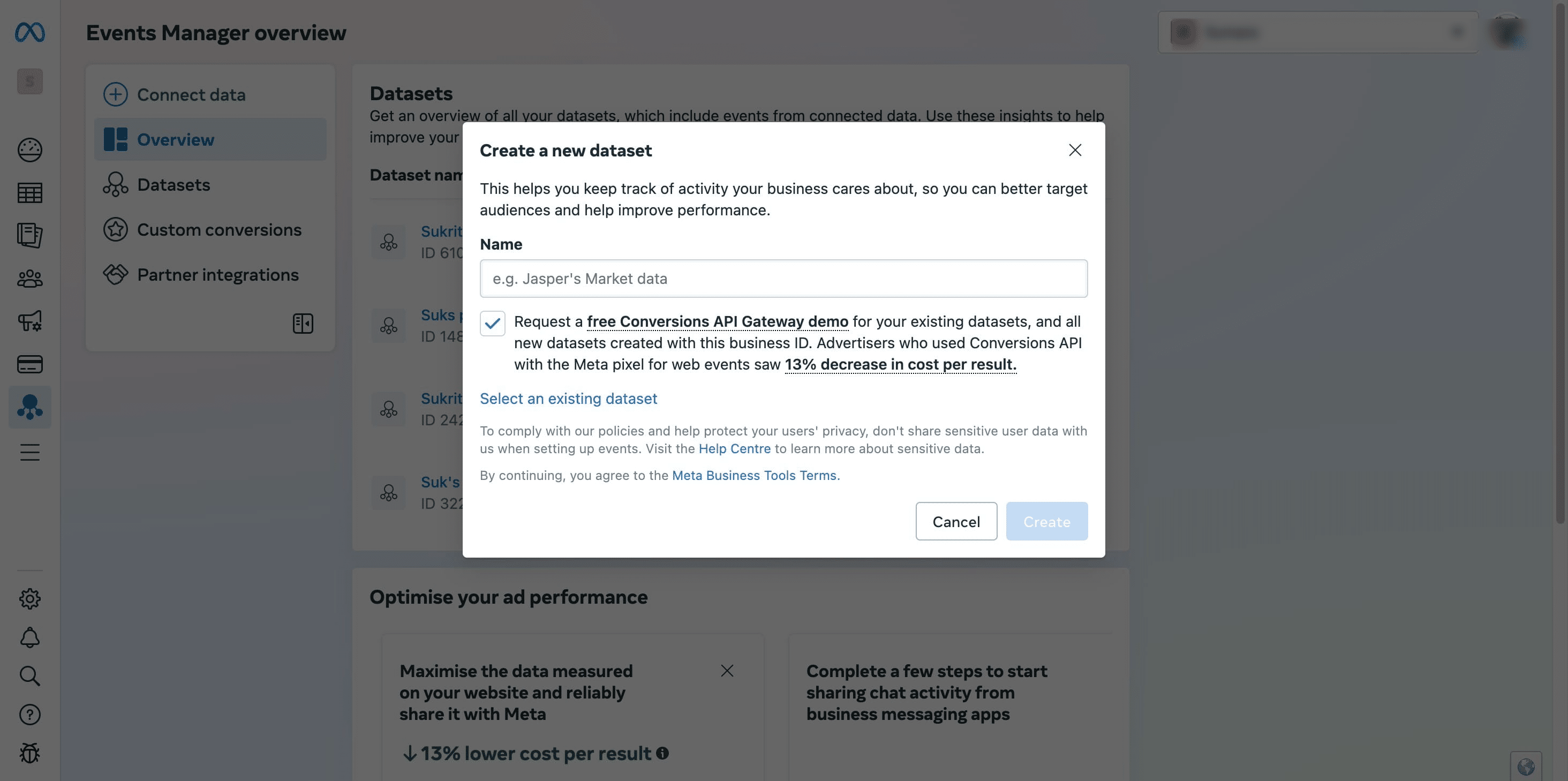 Enter a name for your pixel (e.g., “Your Business Pixel”).