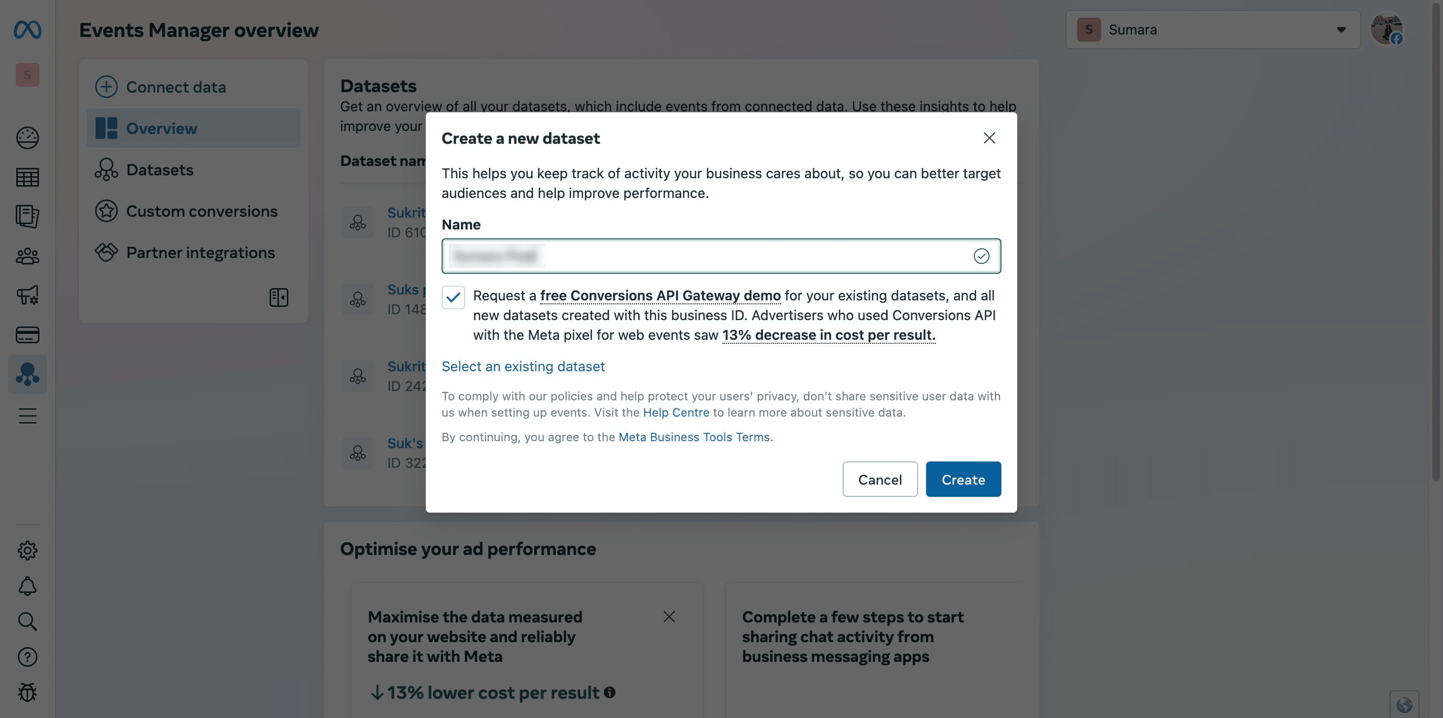 Click “Create” to finalize.