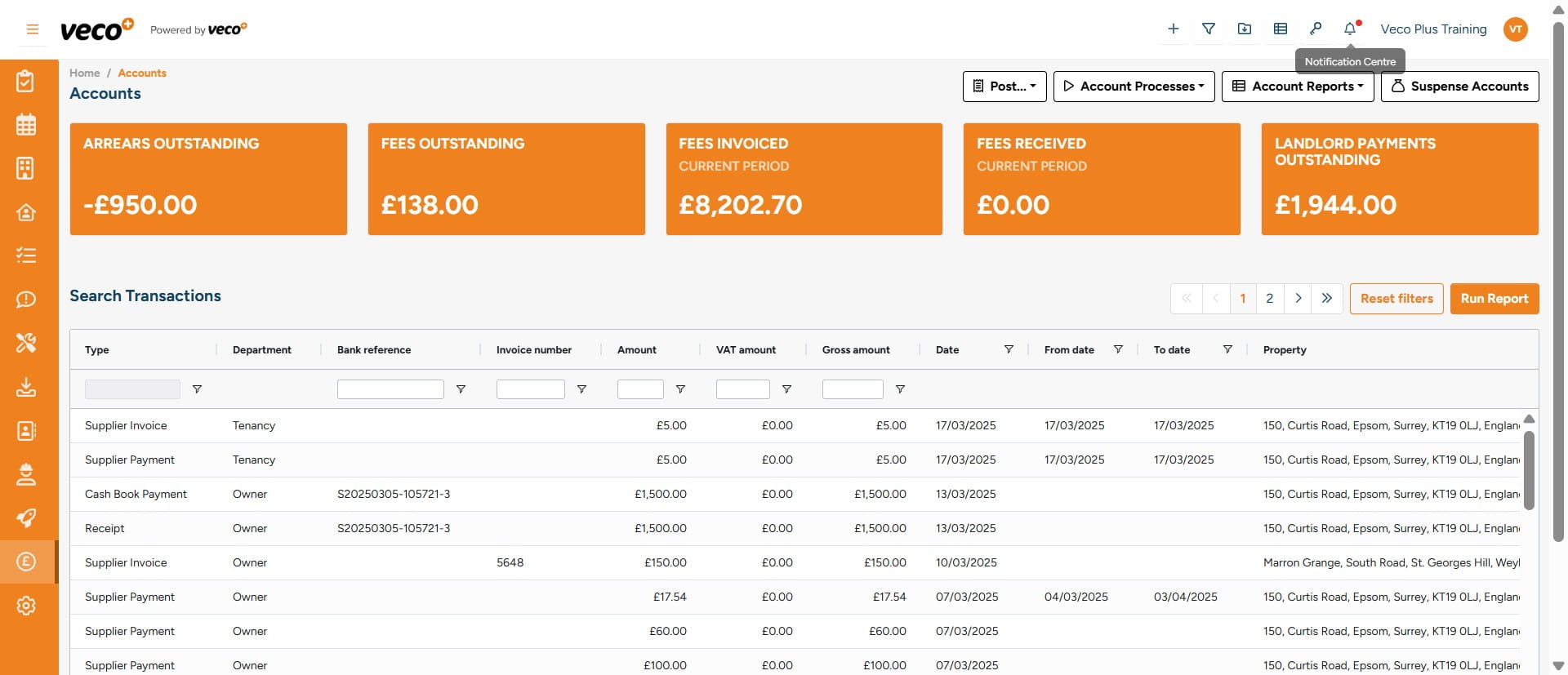 You will then get another notification in the notification centre confirming once the import is complete