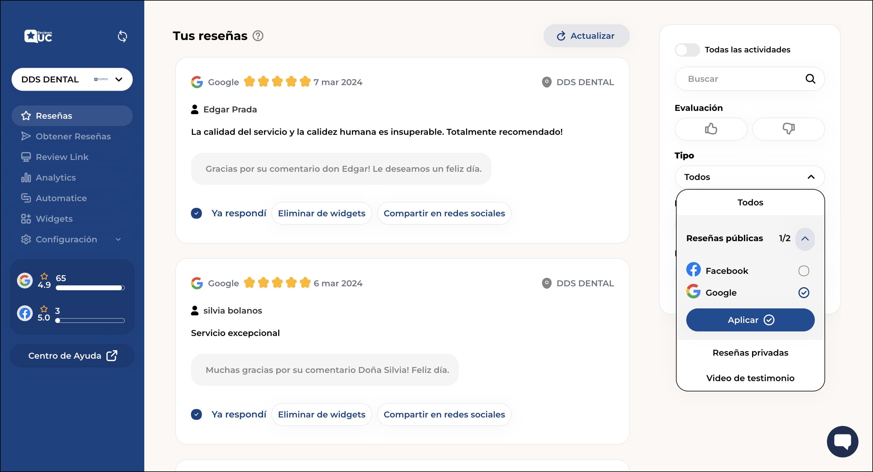 Le damos click en "Aplicar"