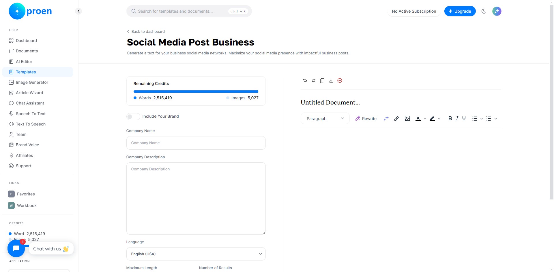 **Optional**: toggle ON "Include Your Brand"