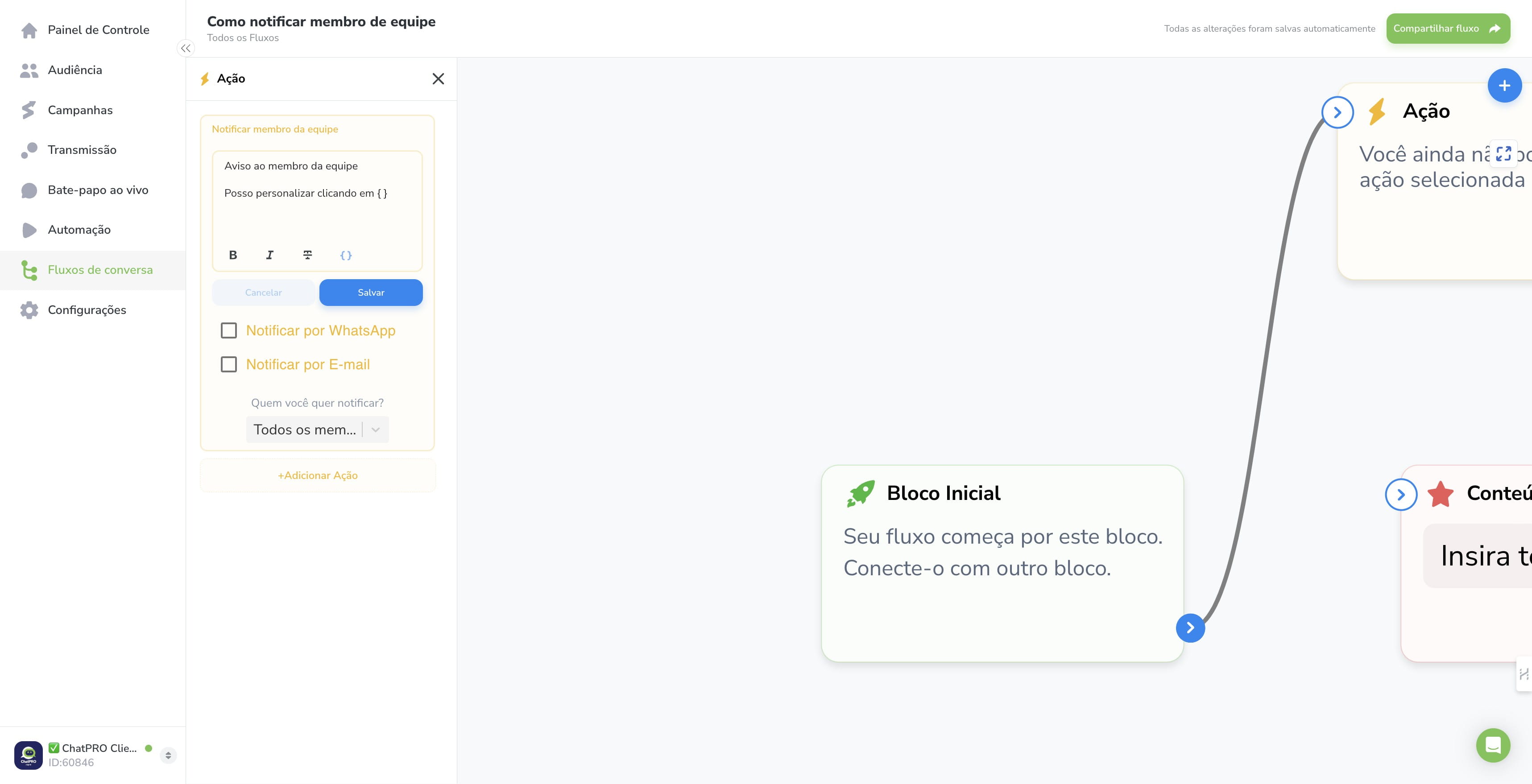 Personalize a mensagem com os daodos do lead