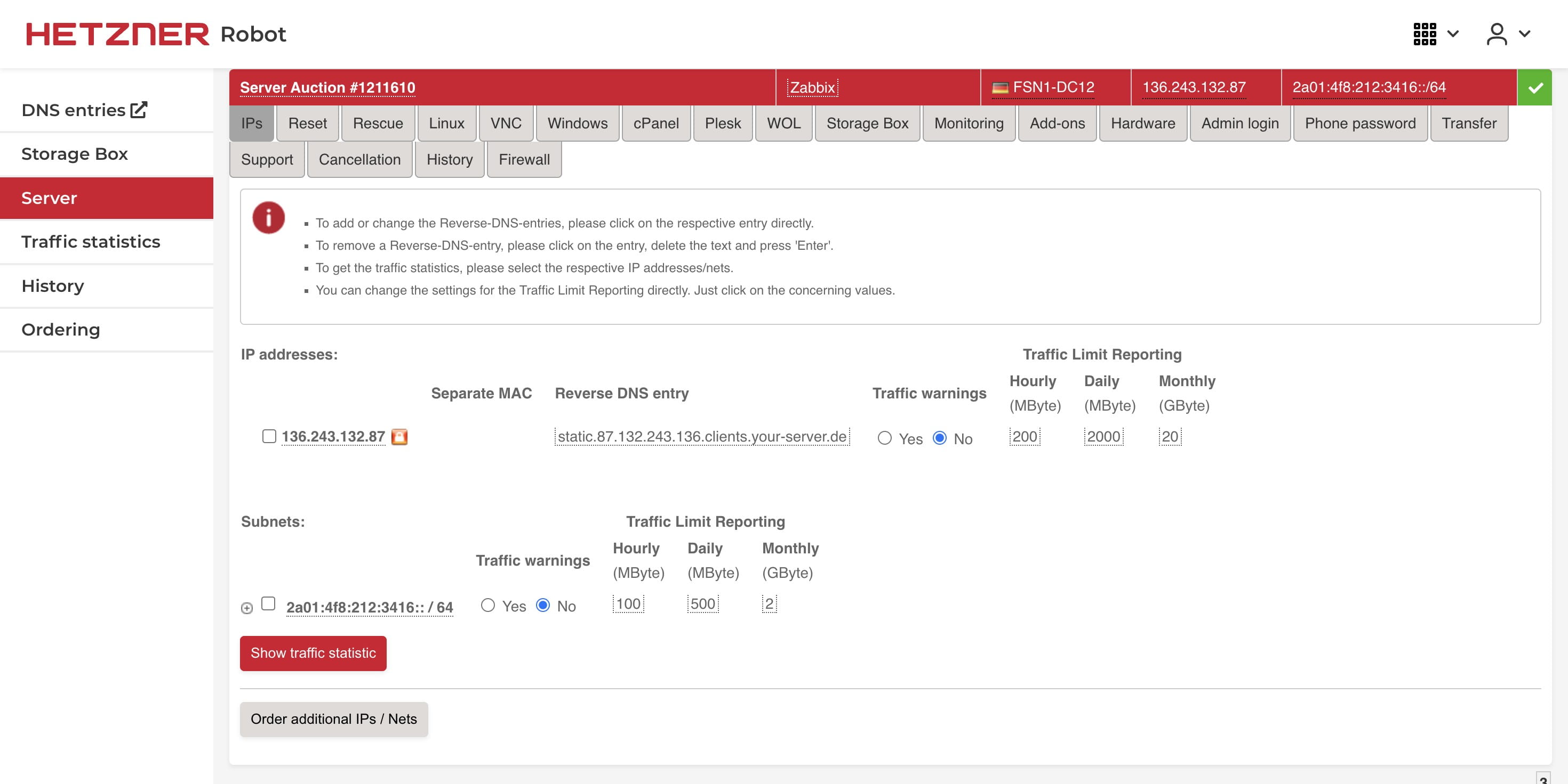 Click on "static.87.132.243.136.clients.your-server.de"