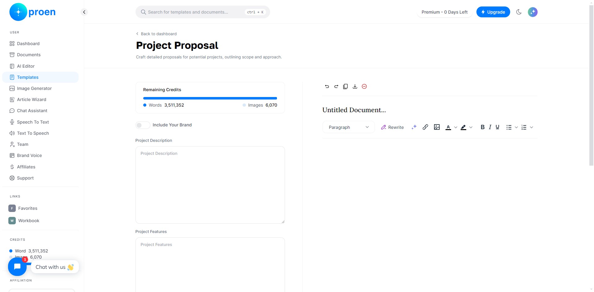 **Optional**: toggle ON "Include Your Brand"