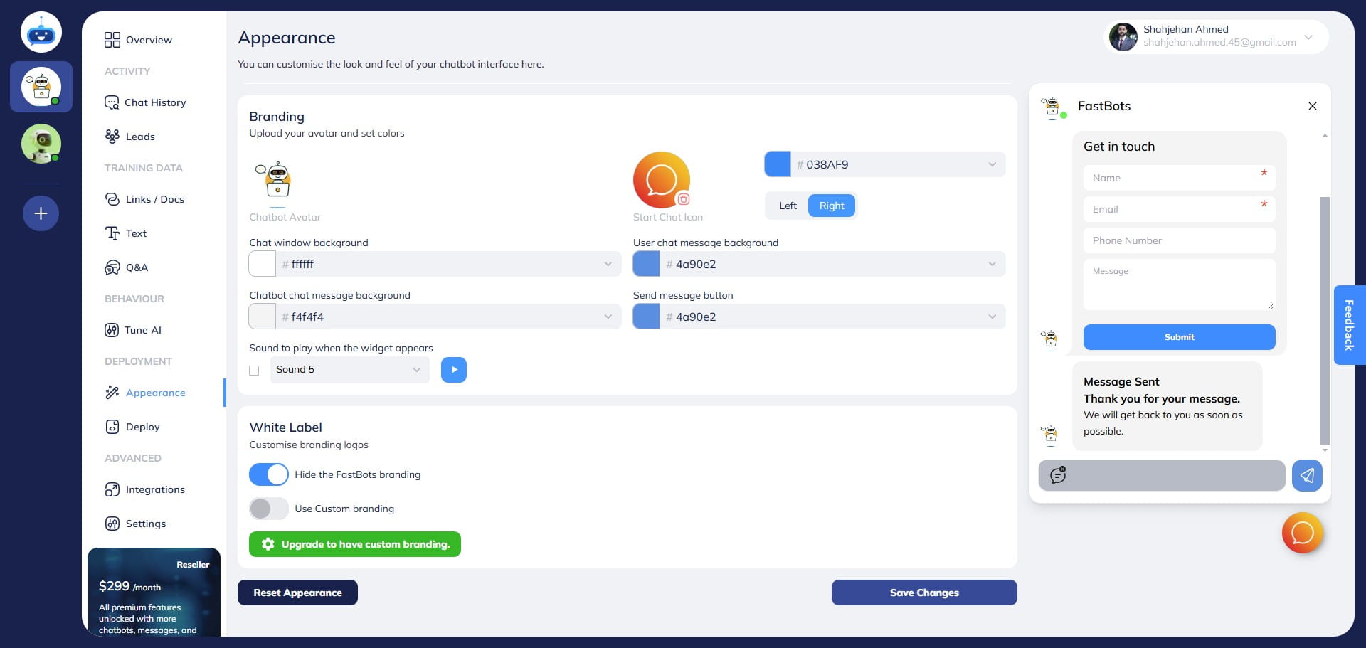 Click on "Save Changes"