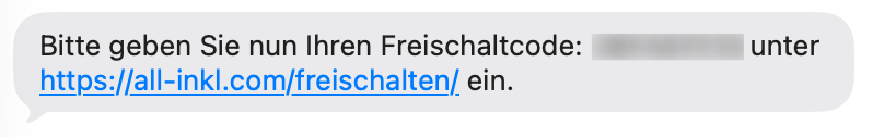 Nach Erhalt der SMS bitte auf den darin enthaltenen Link gehen oder hier klicken <https://all-inkl.com/freischalten/>