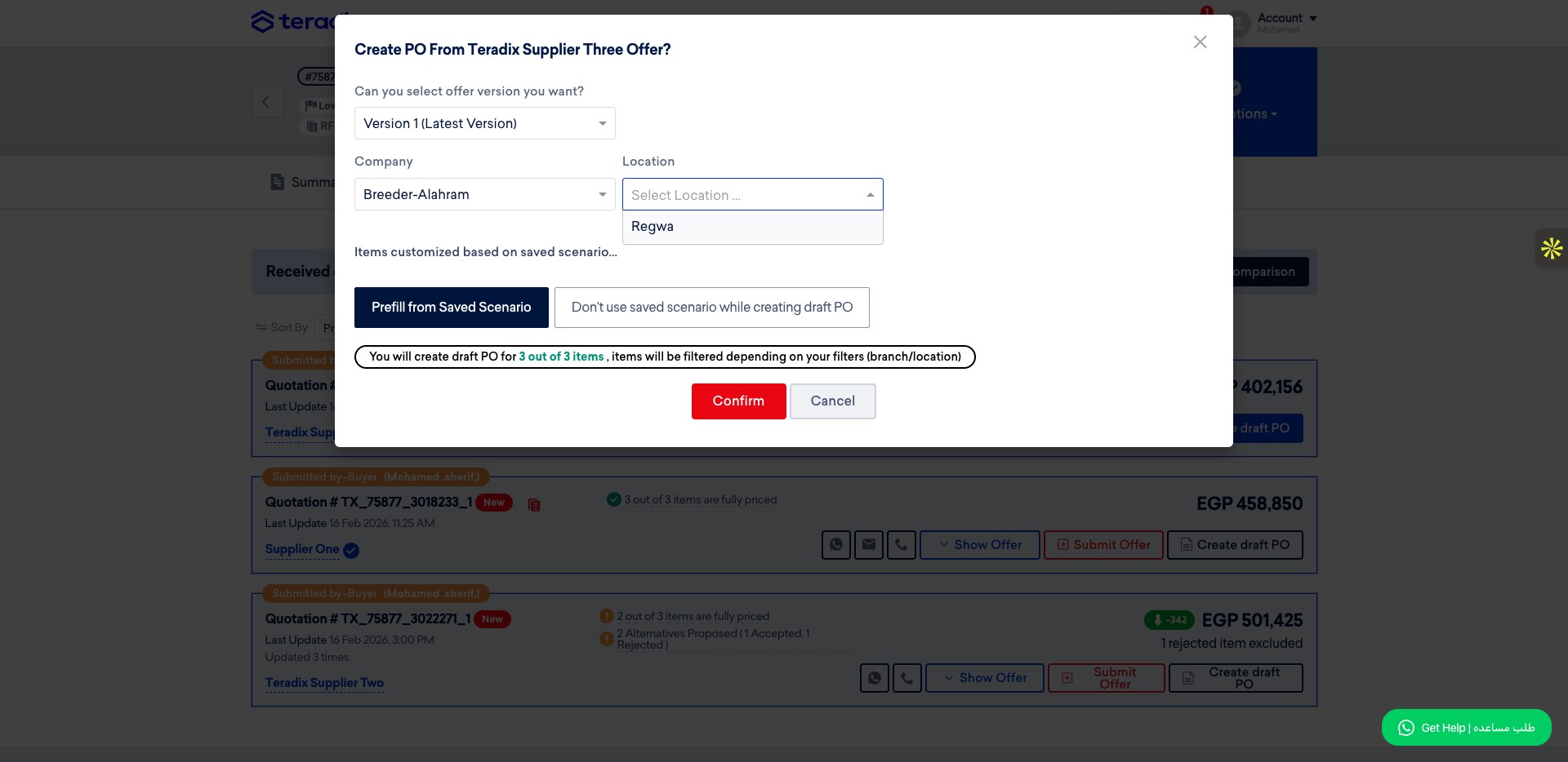 Click on "Regwa" for example