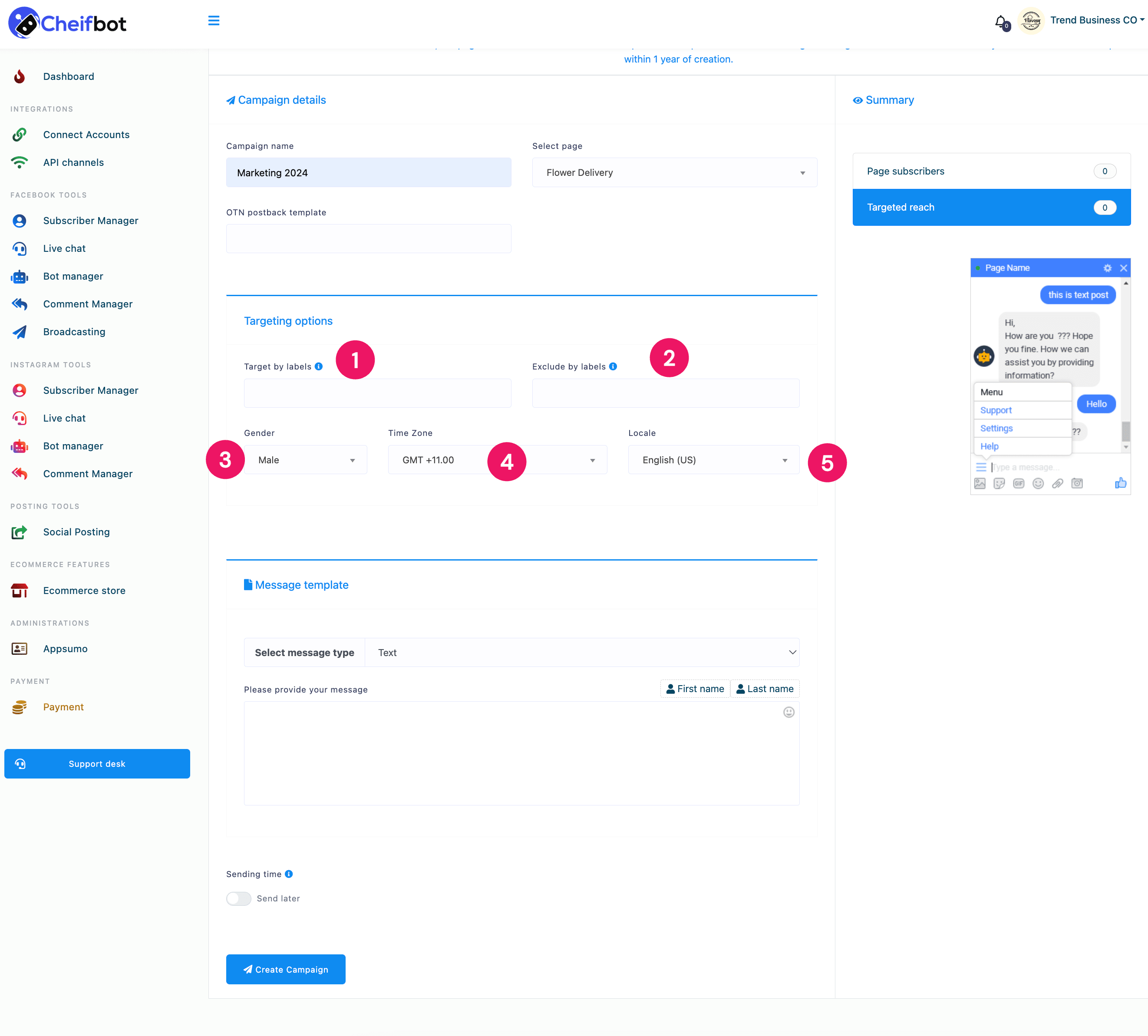 **Target by labels** & **Exclude by label fields**