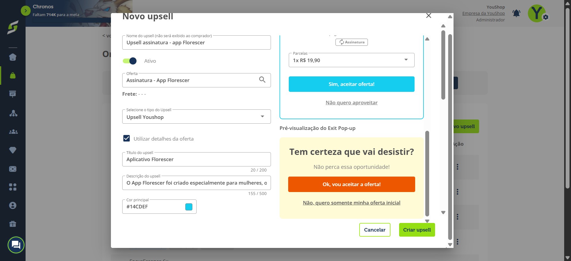 Depois de configurar tudo, clique em "Salvar".