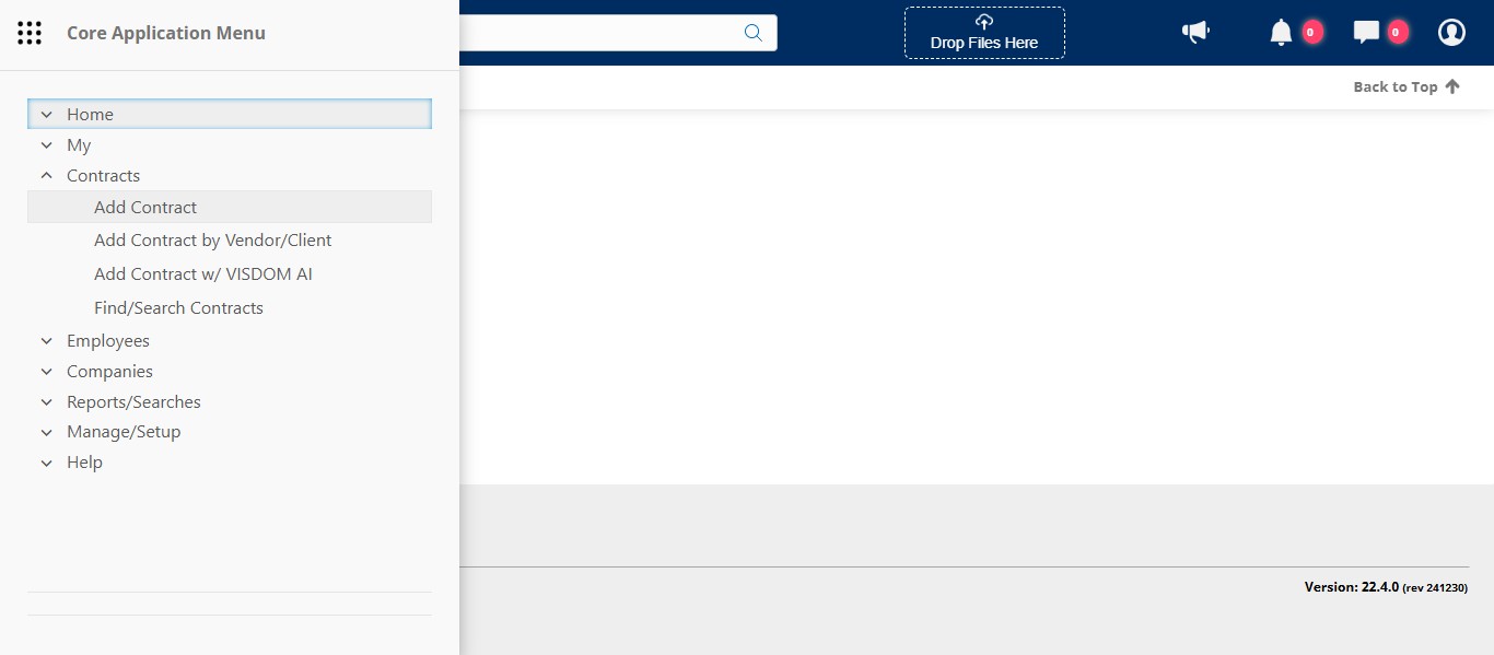 Click on "Add Contract"