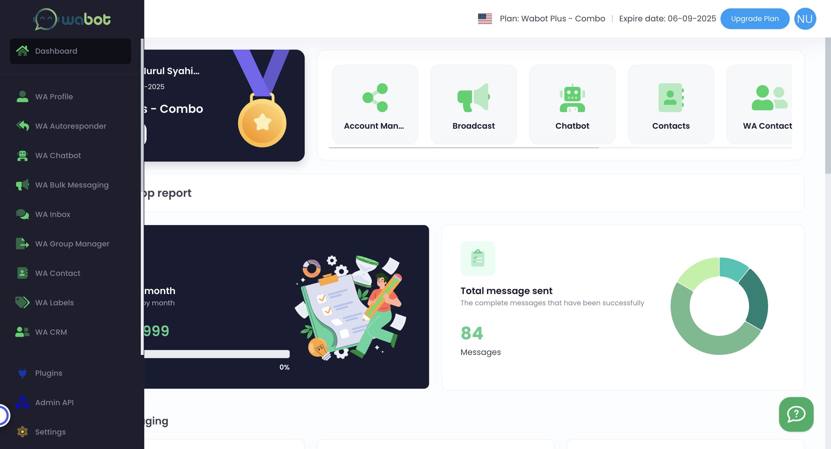 Now your contact is ready to be uploaded into Wabot. Head to WA Contact
