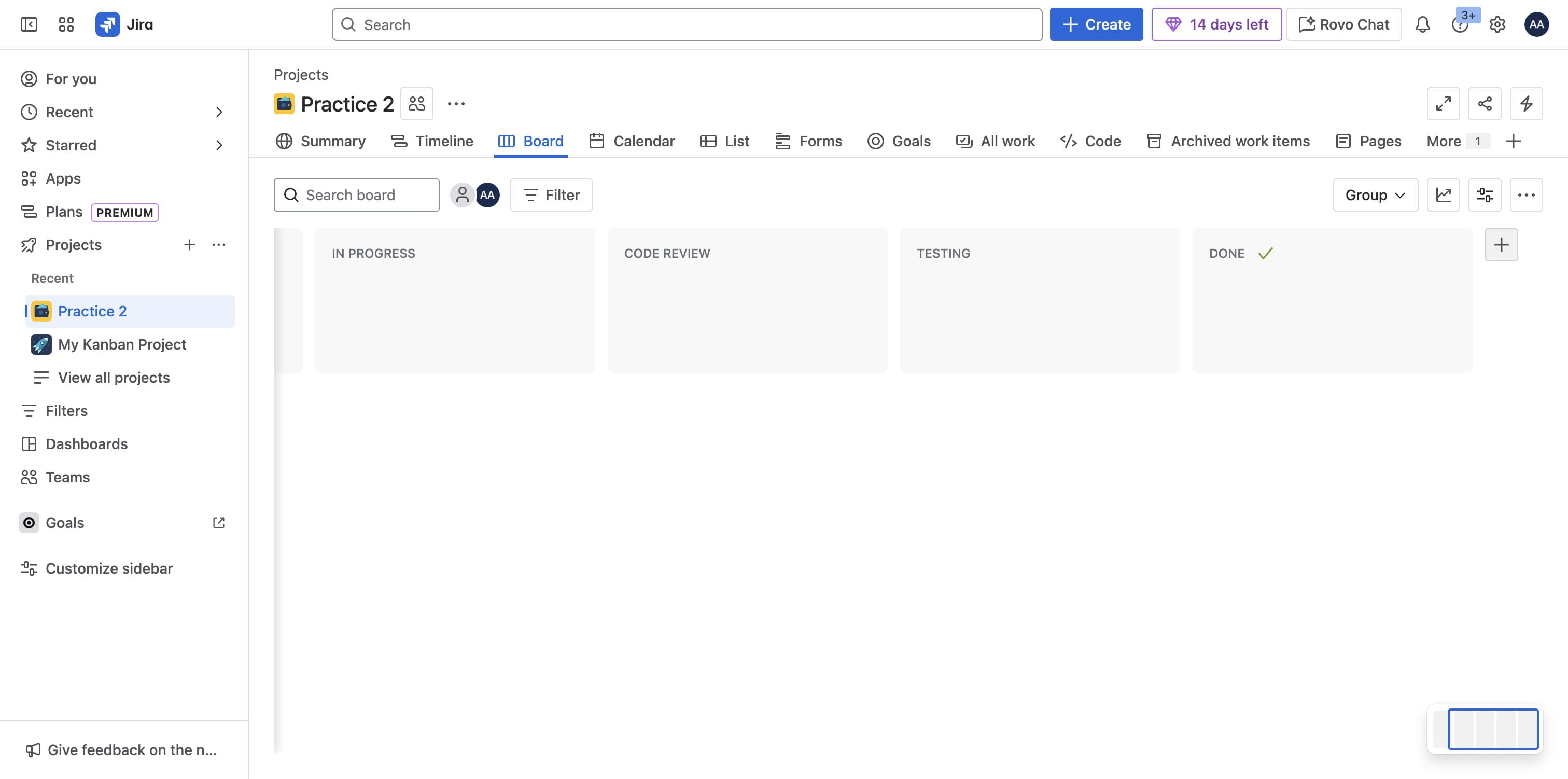 Click on plus icon to add next status and save