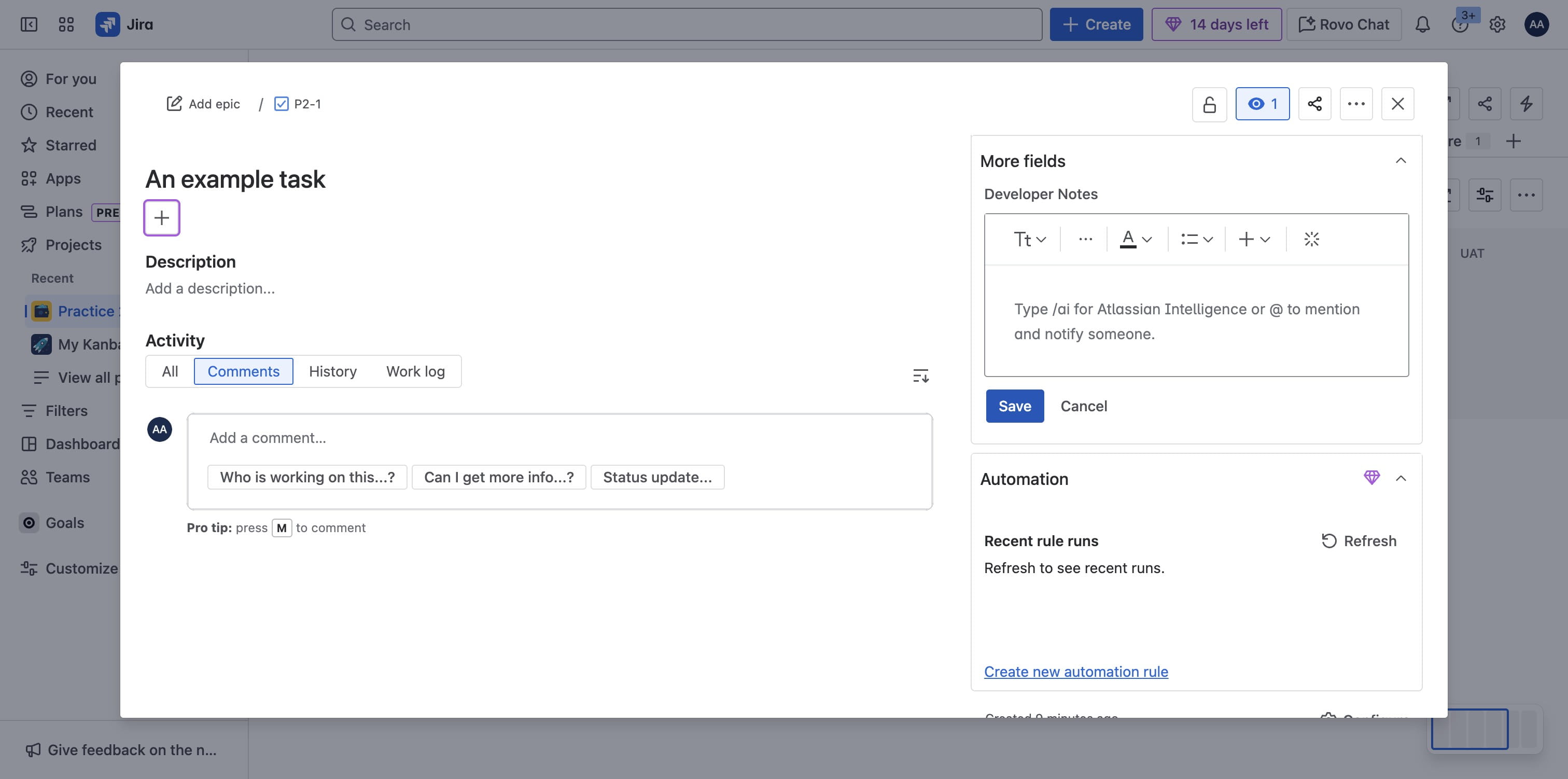 You should be able to edit content for each field