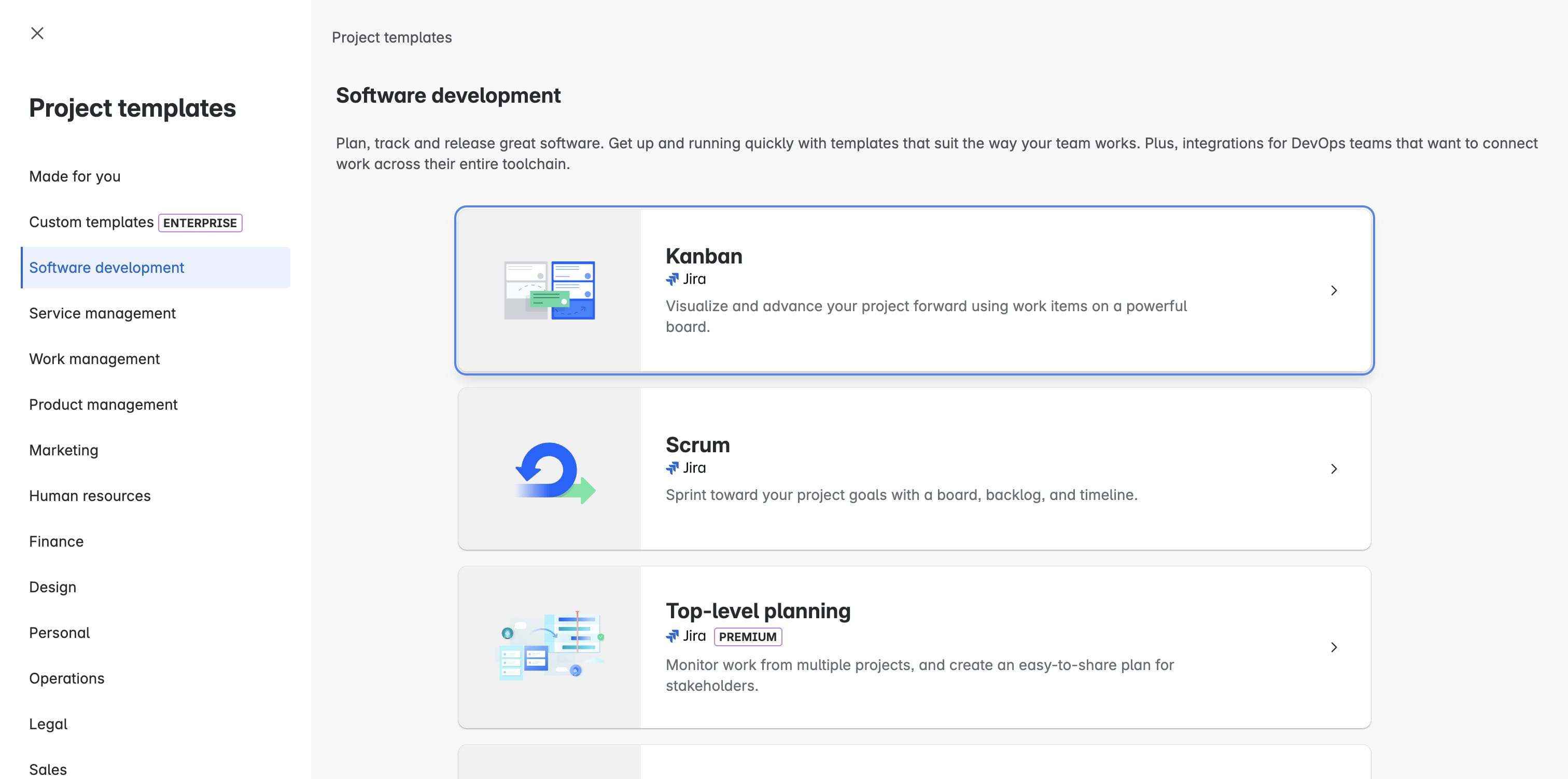 Click on Kanban