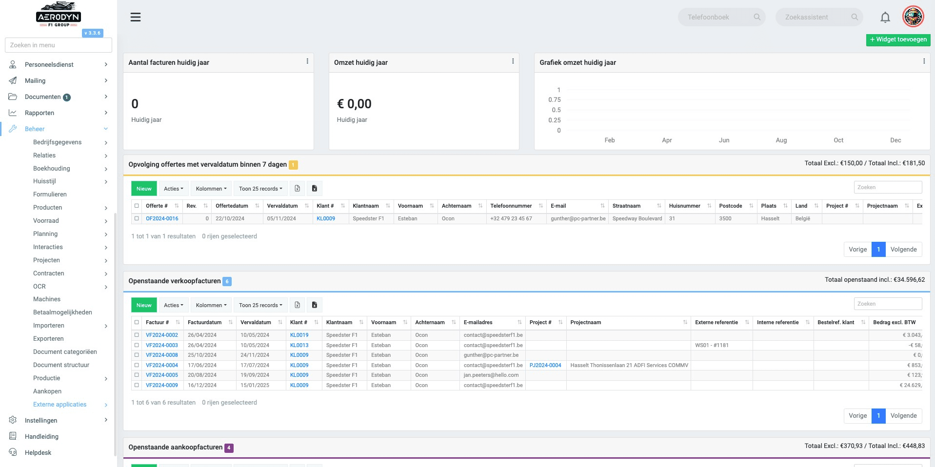 Klik op "Externe applicaties"