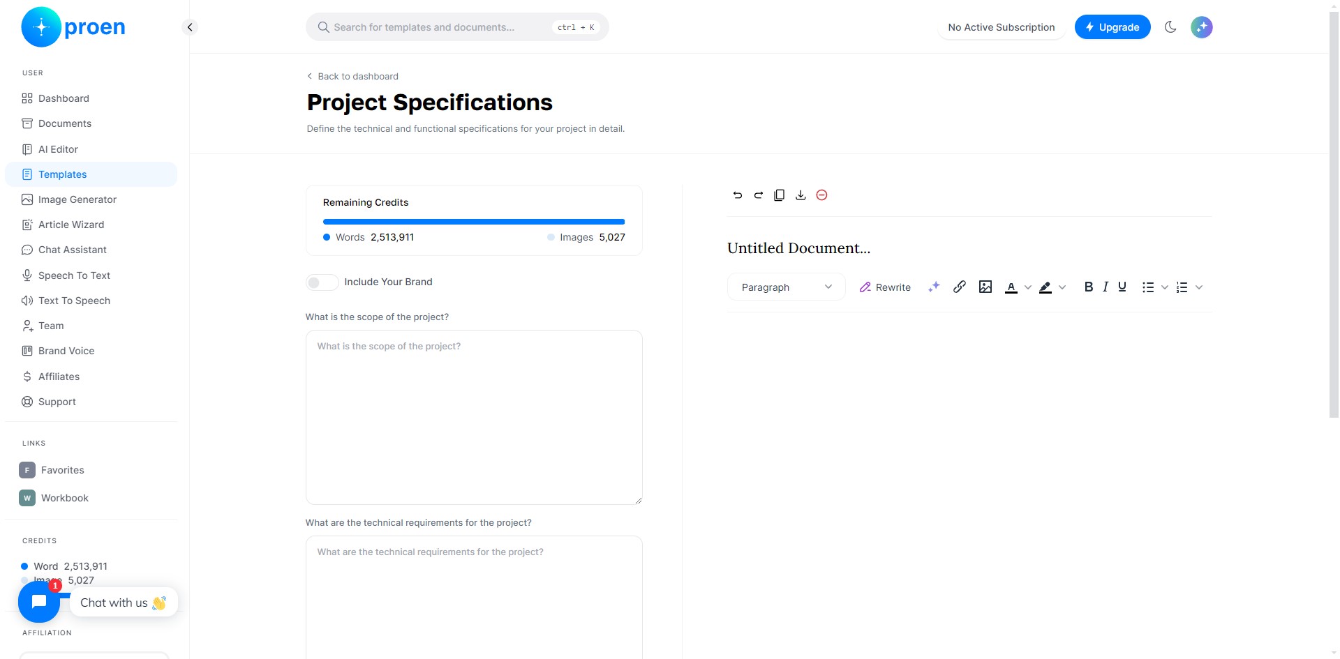 **Optional**: toggle ON "Include Your Brand"