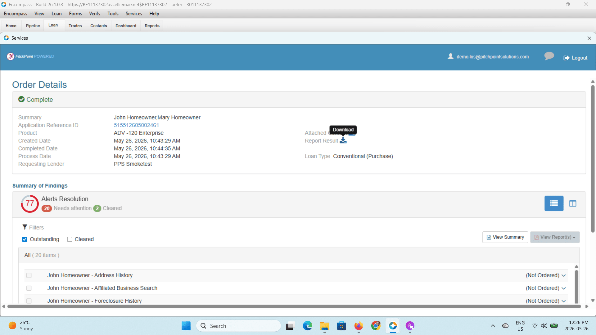 You can use the <Report Result> button to open your updated report OR you can go back to the pipeline view and open the report there.