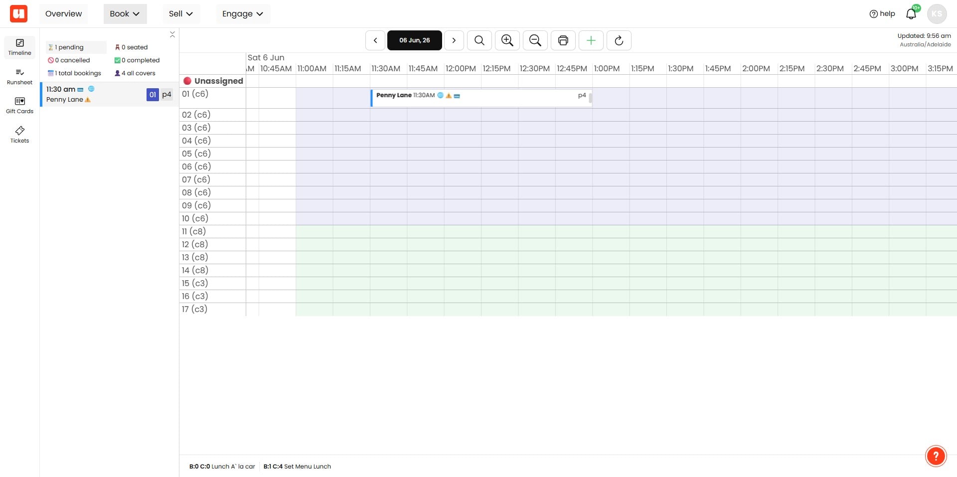 **Open the Booking:** Locate the booking you want to flag and open it in your booking system.