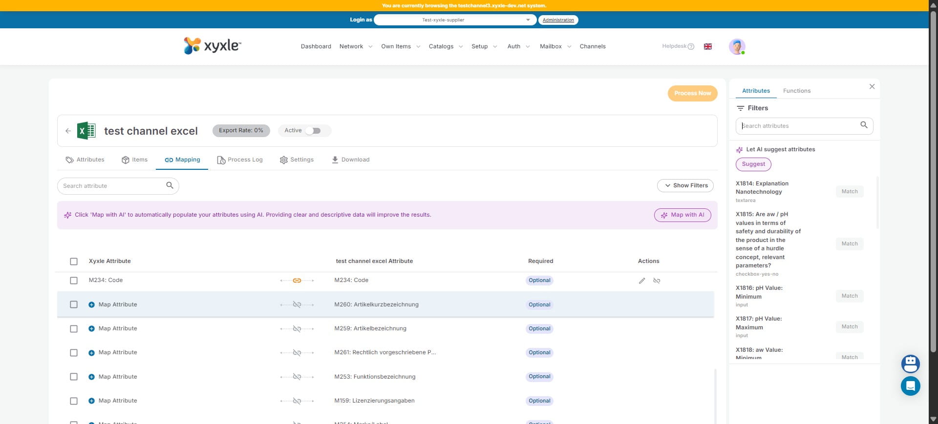 Click here to search the desired attribute.
