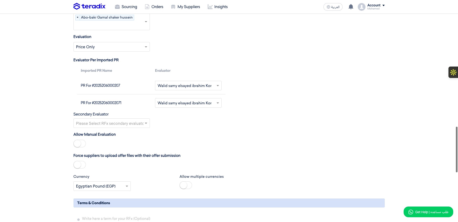 The secondary evalutor will reviwe the first evaluator scoring and either confirm, or override some item scores, you can select it from this dropdown menu.