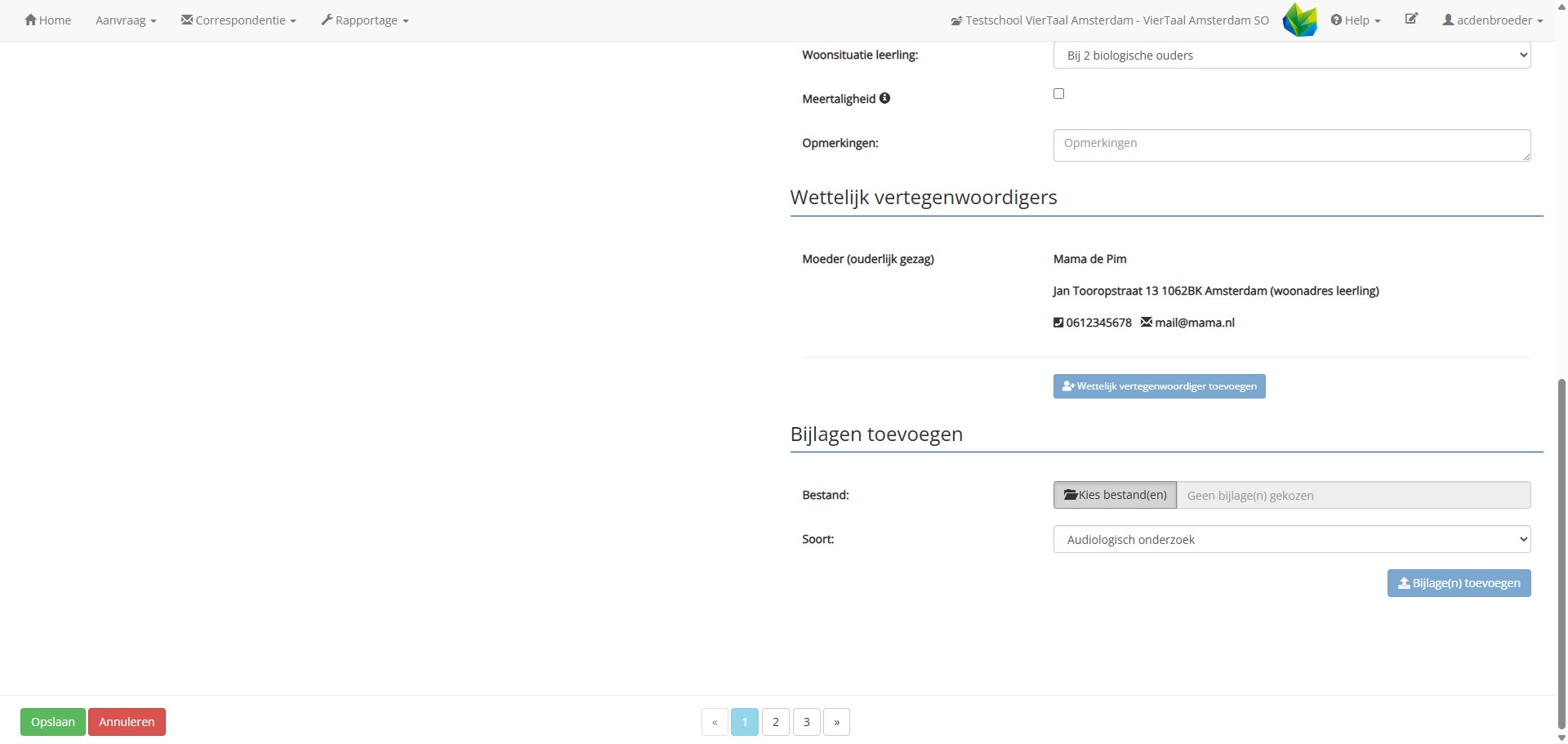 Alles wordt gekopieerd en de aanvullende documenten kun je toevoegen.