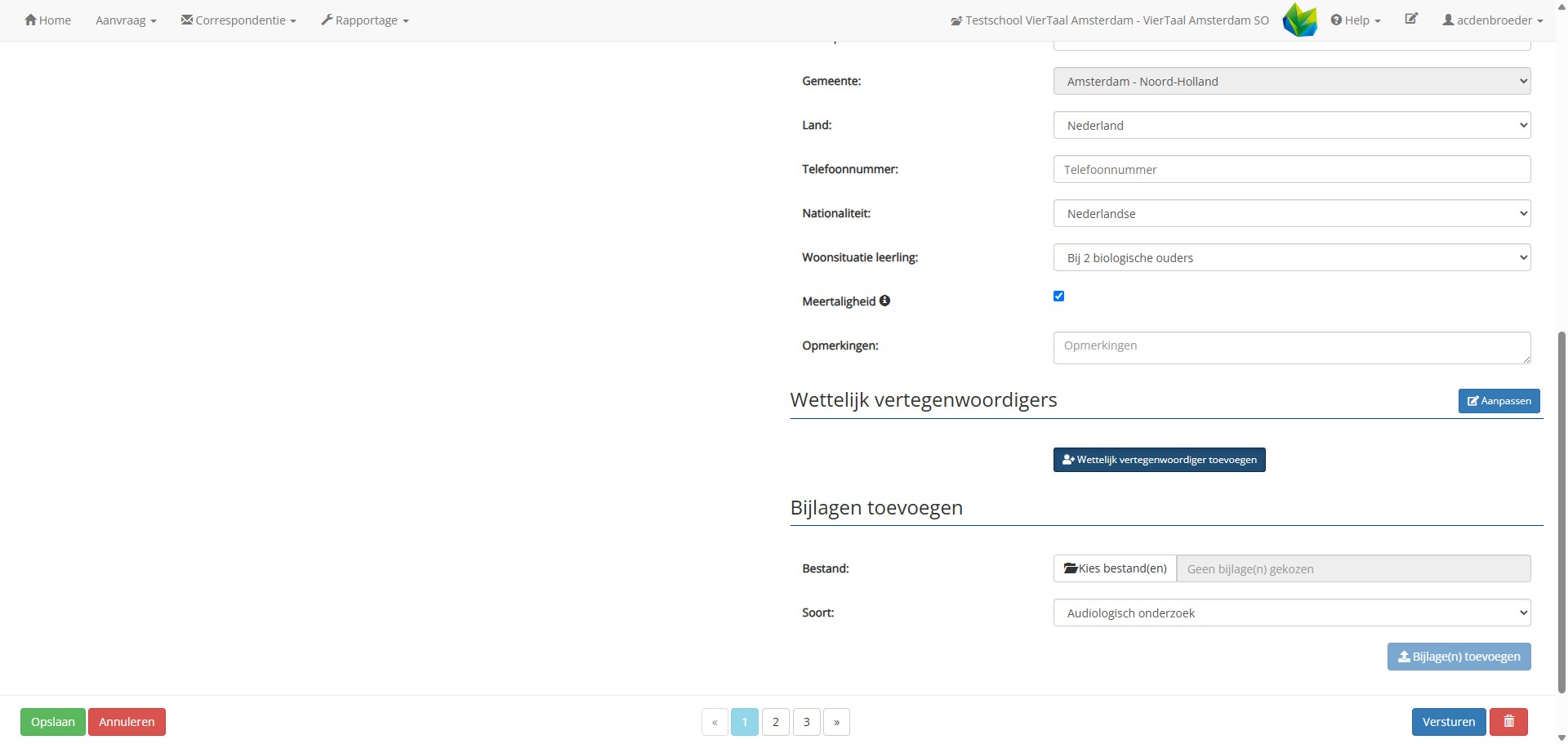 Nu komt het blok "wettelijke vertegenwoordiger toevoegen" beschikbaar. Hier klik je op.
