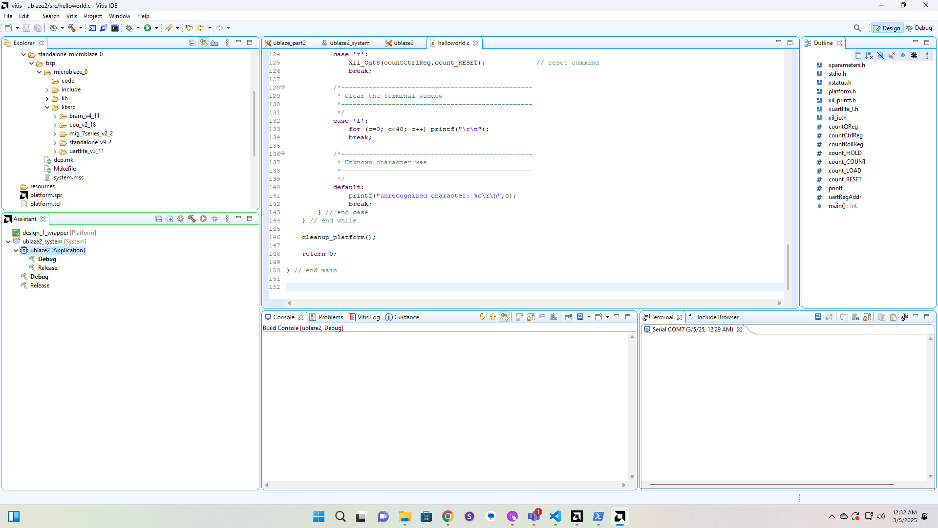 If you run the build process before you deleted the drivers folder you will have a my_counter_ip folder in libsrc that will need to be deleted.  If you followed the process in this tutorial in order then you won't have this folder and can continue.