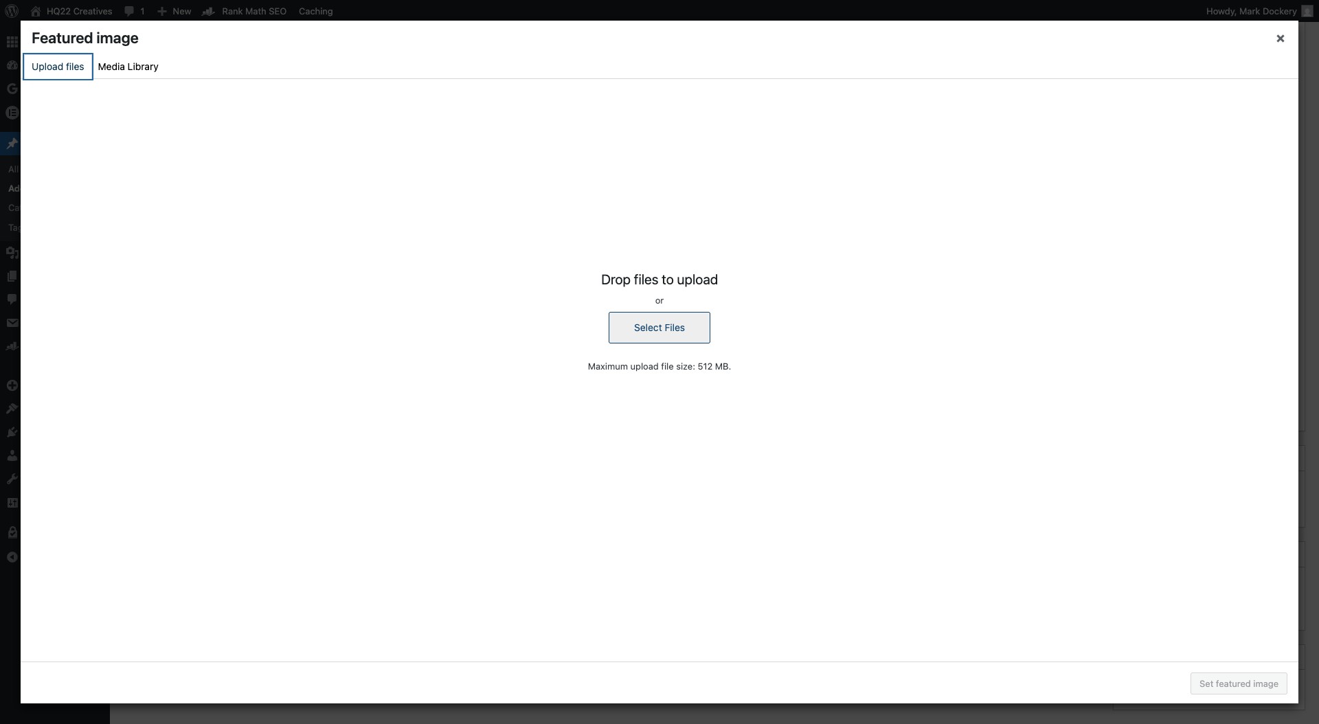 Click on "Select Files"