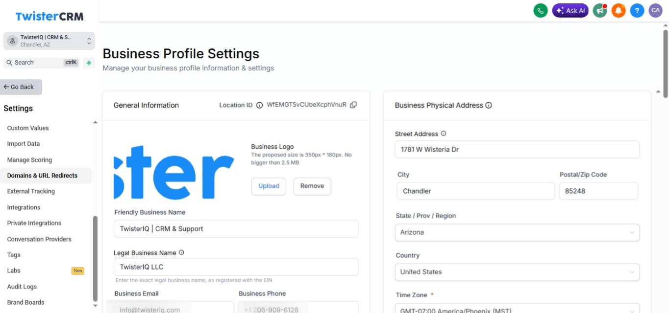 Click on "Domains & URL Redirects"