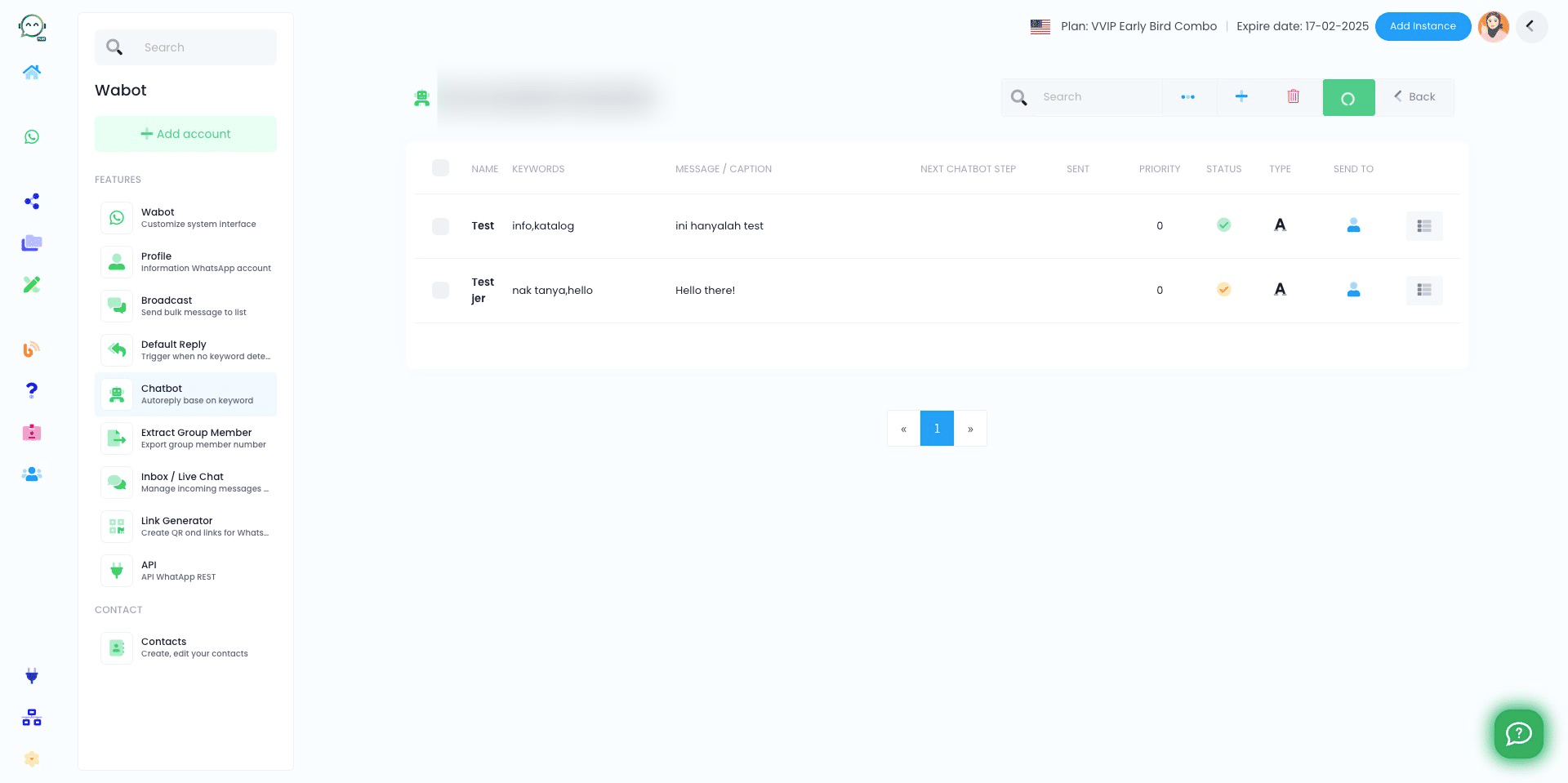 Don't forget to click run to activate the chatbot! Your chatbot is ready 🚀