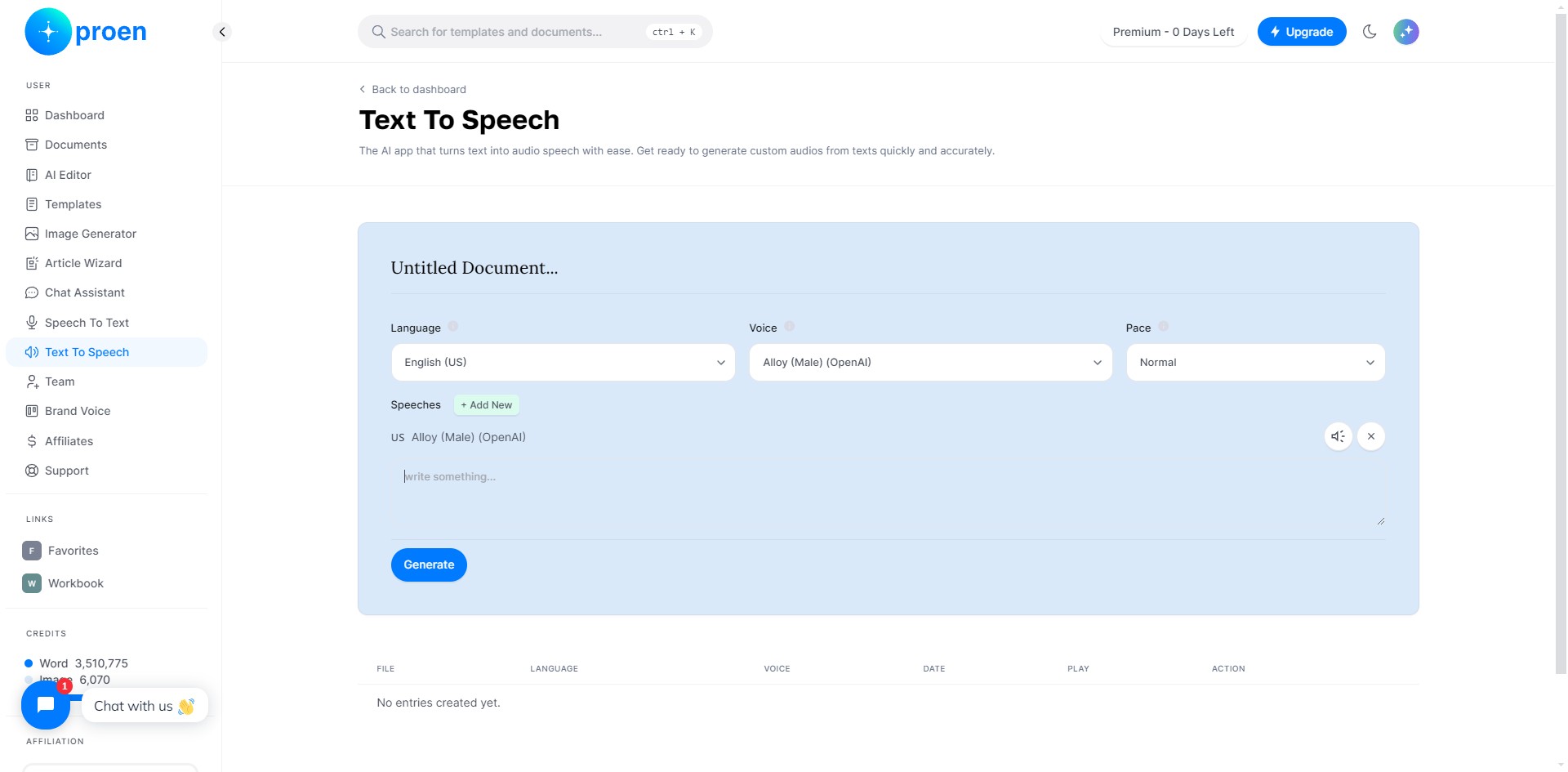 Provide the text you wish to convert to speech