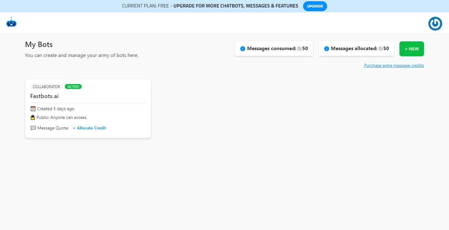 Open your Chatbot