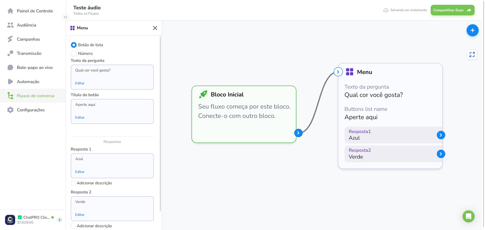 Click on "Conecte-o com outro bloco."