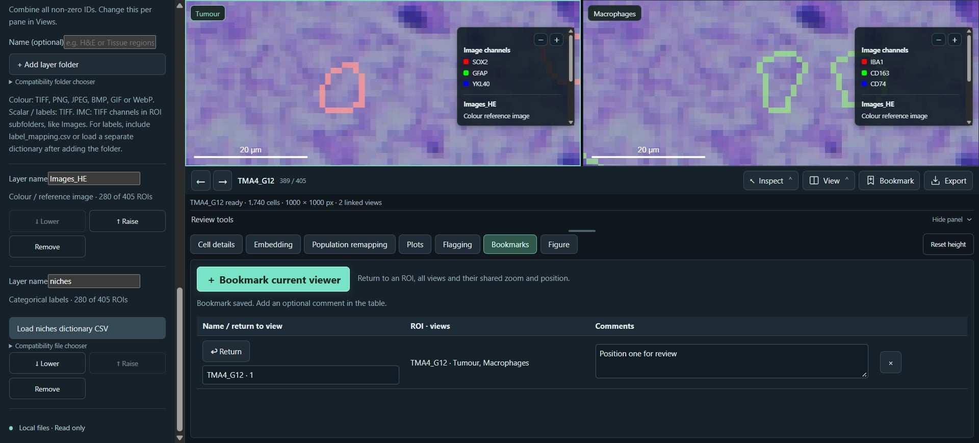 We can add a dictionary that names the annotations
