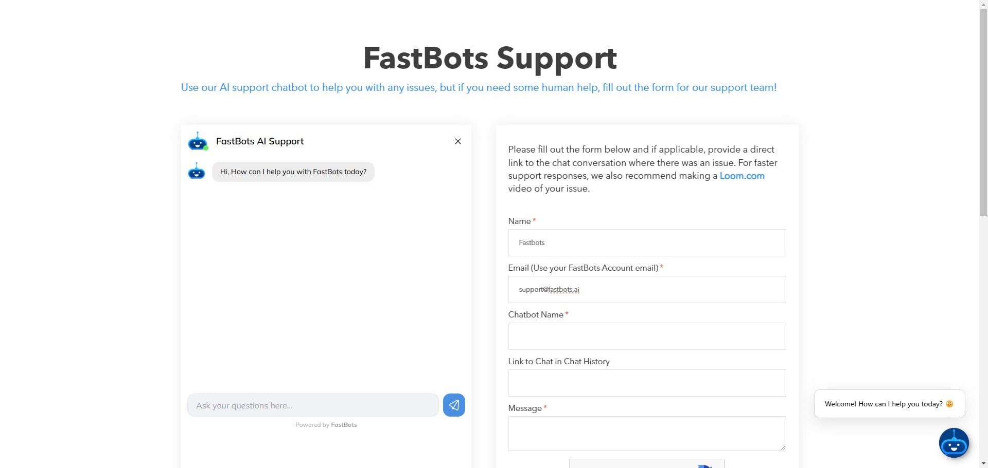 Enter your email (Use the email that is associated with your Fastbots account).