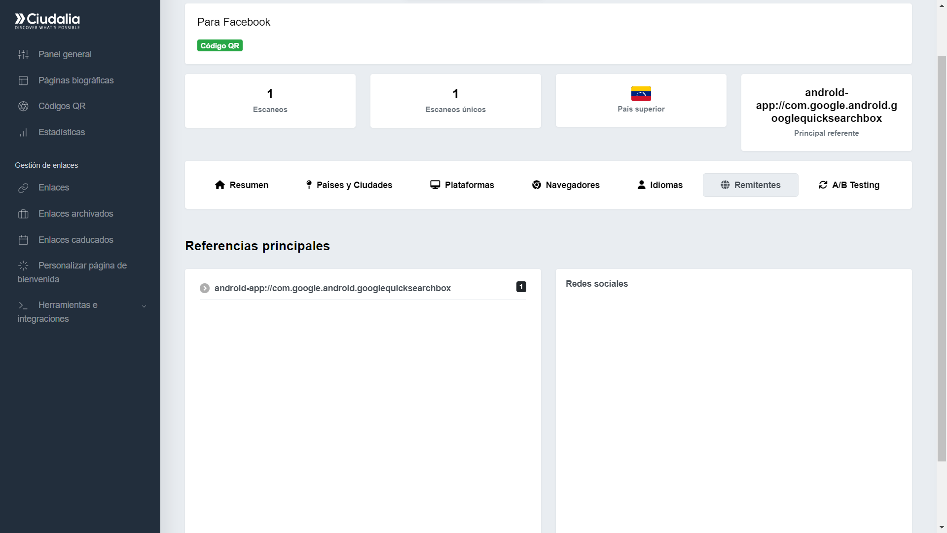 Los "**Remitentes**"