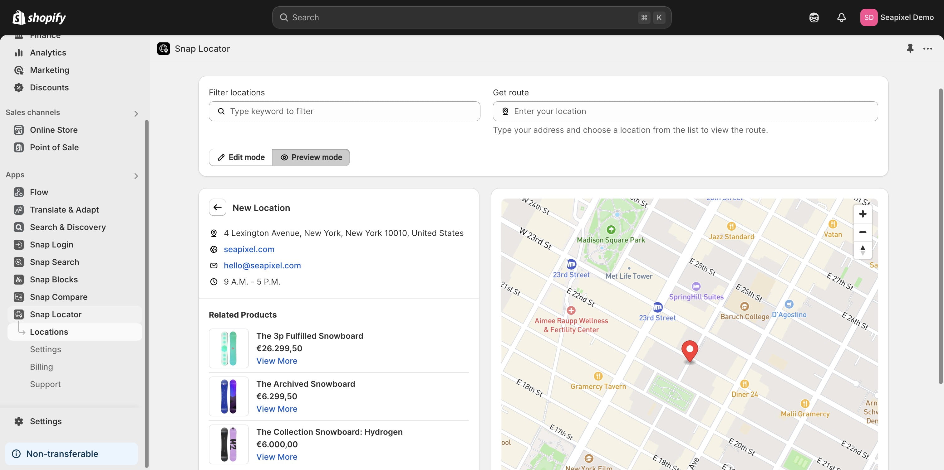Navigate to the app's main page to complete the setup guide.
