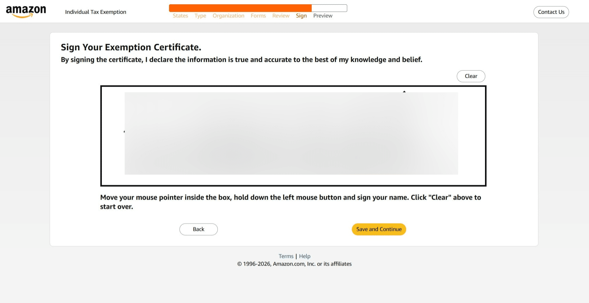 Then click Save and Continue.