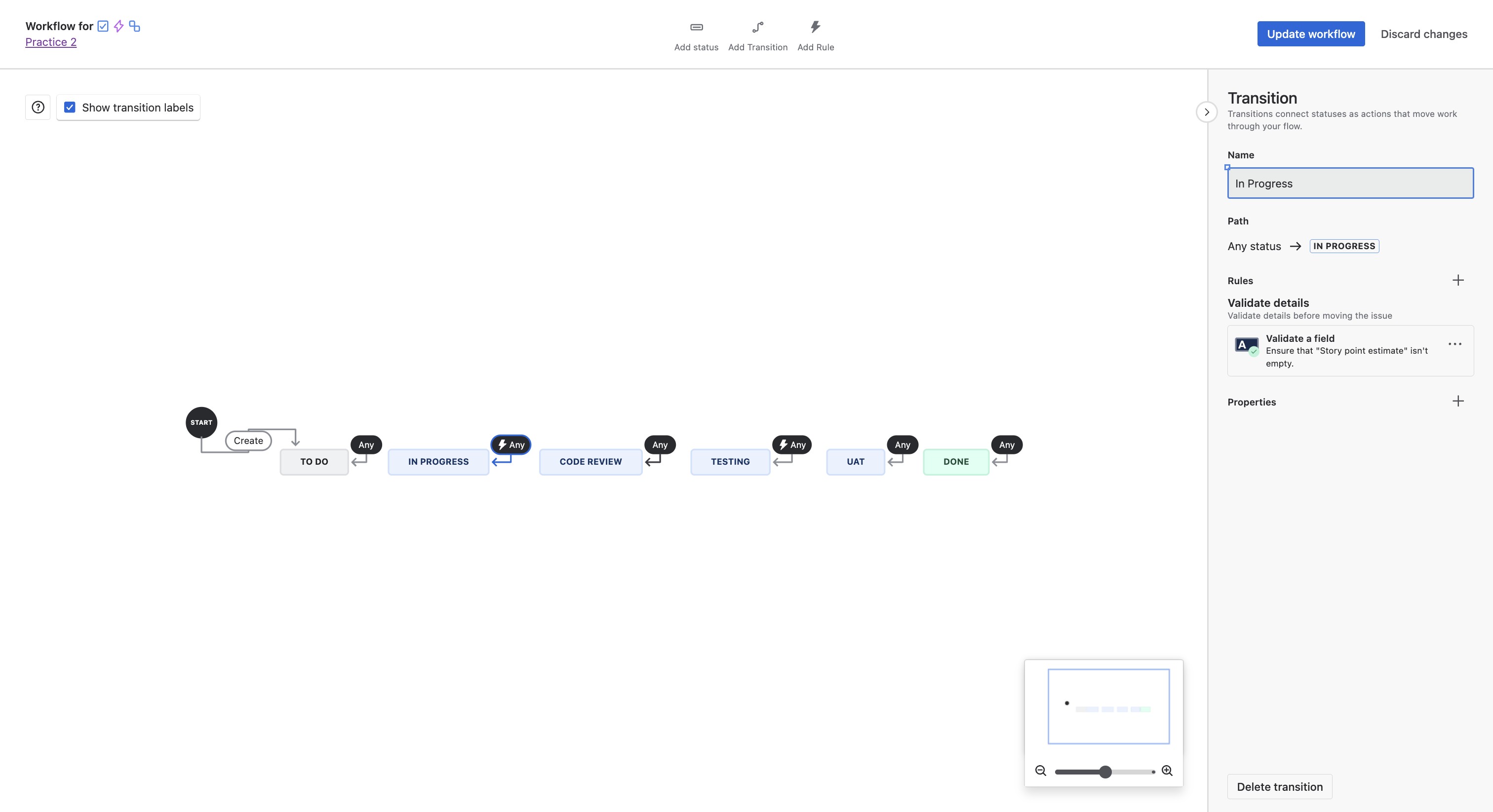 To apply similar rule on Developer Notes, Click on "Any" on Code Review