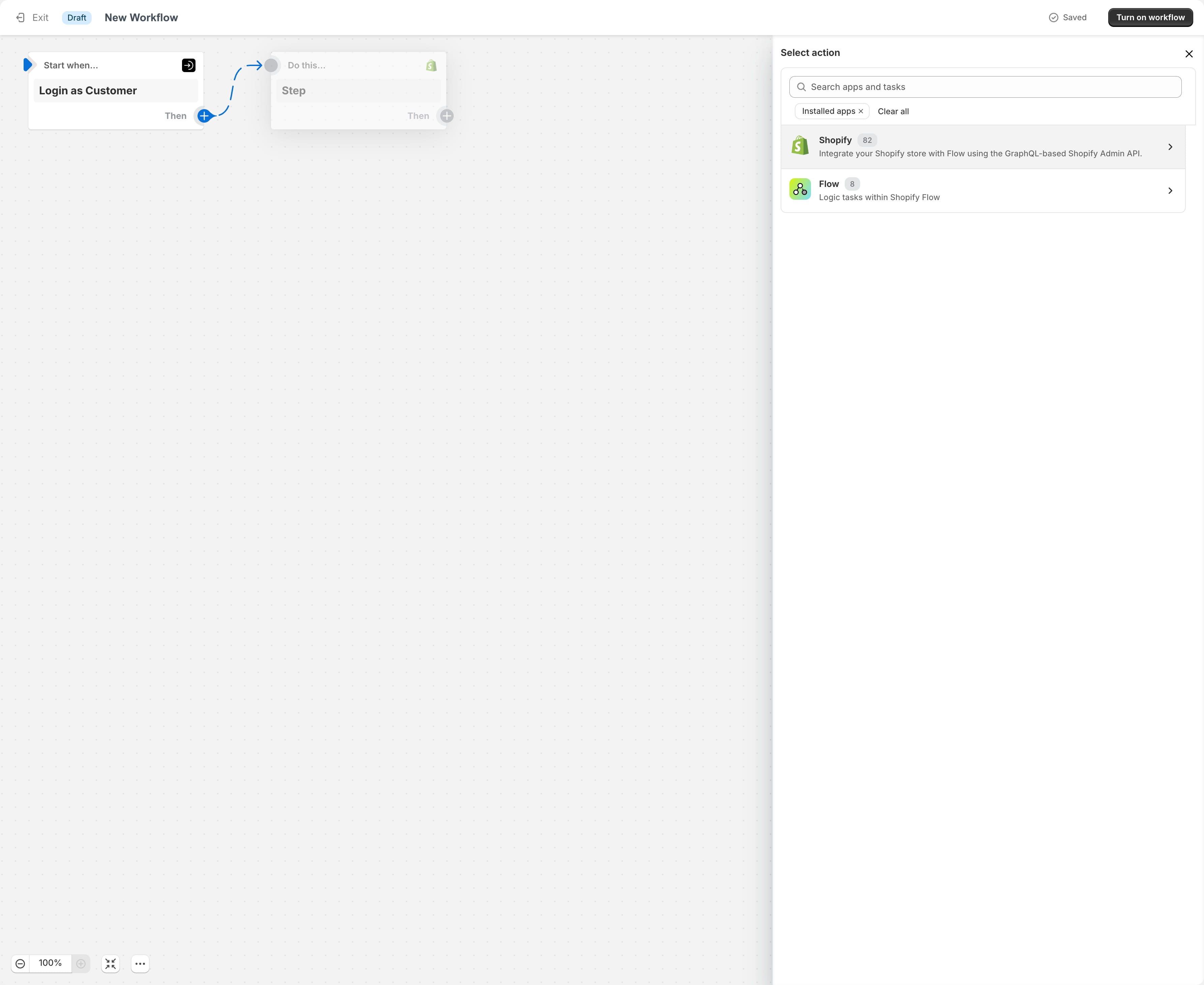 Click on "Shopify" to browse all native Shopify events.