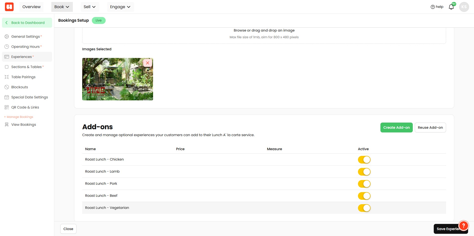 Make sure your Add-on option is active. You can always turn this 