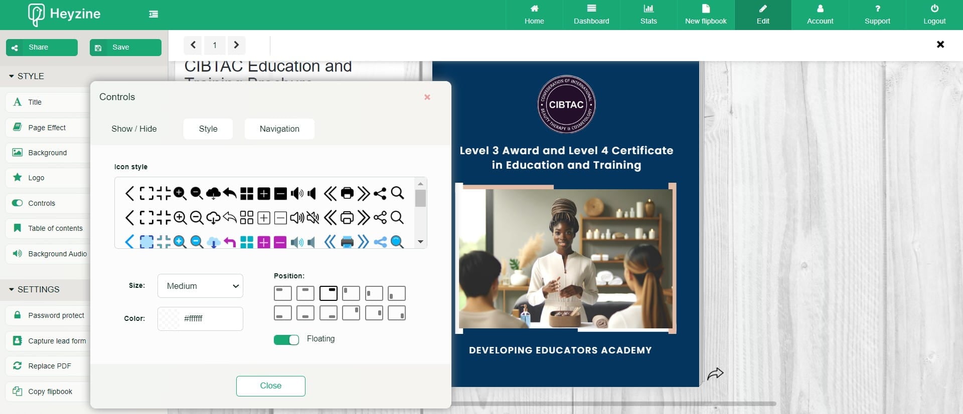 Click on "Navigation"