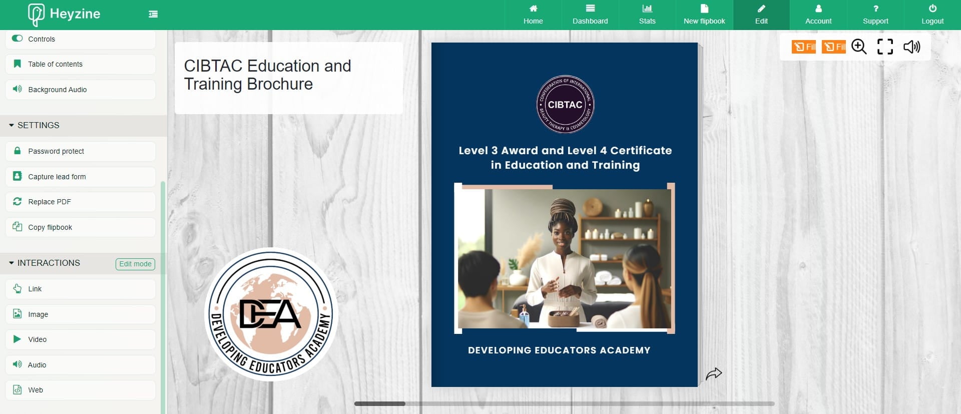 Visit 'Interactions' section