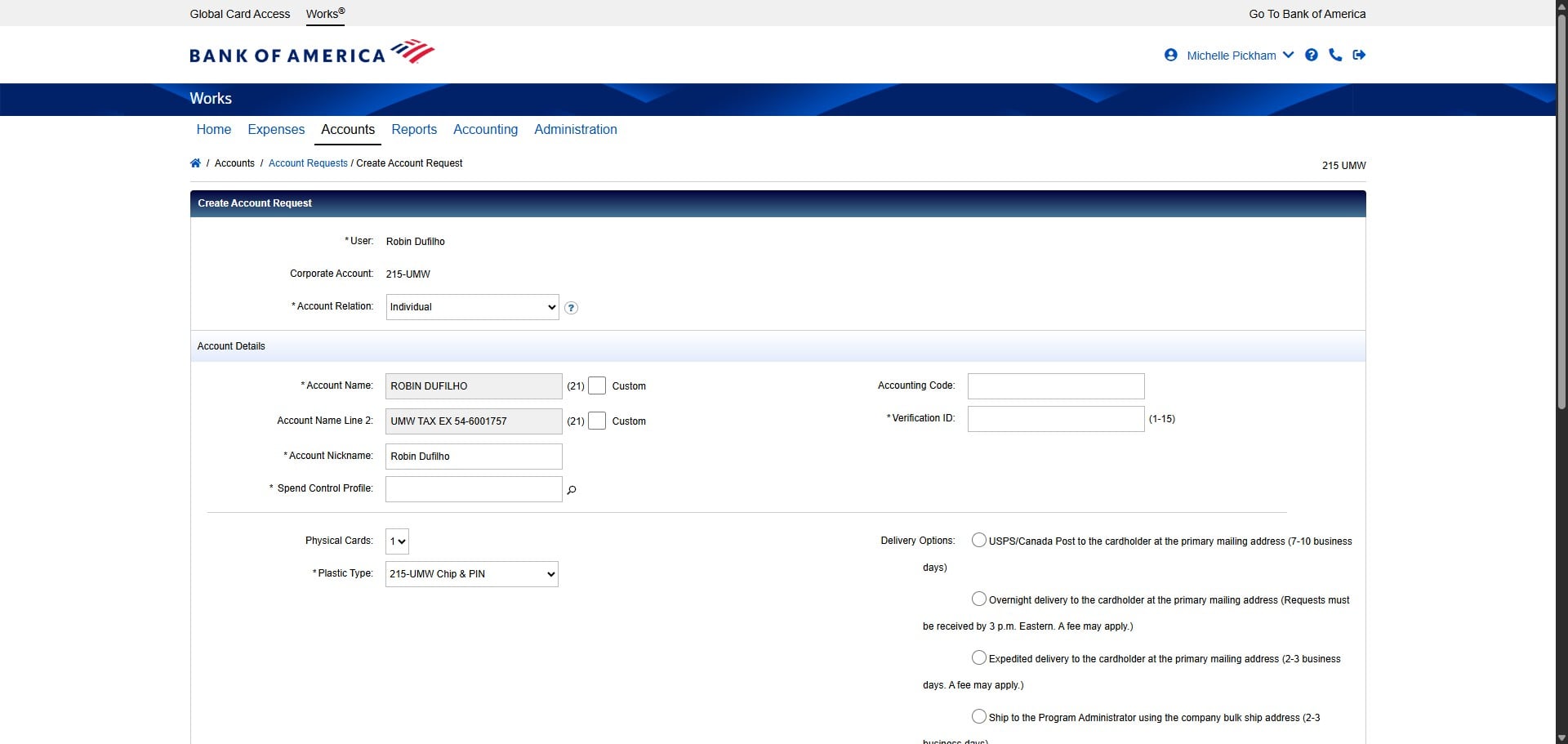 Change the Spend Control Profile to the appropriate setting for that Cardholder.
